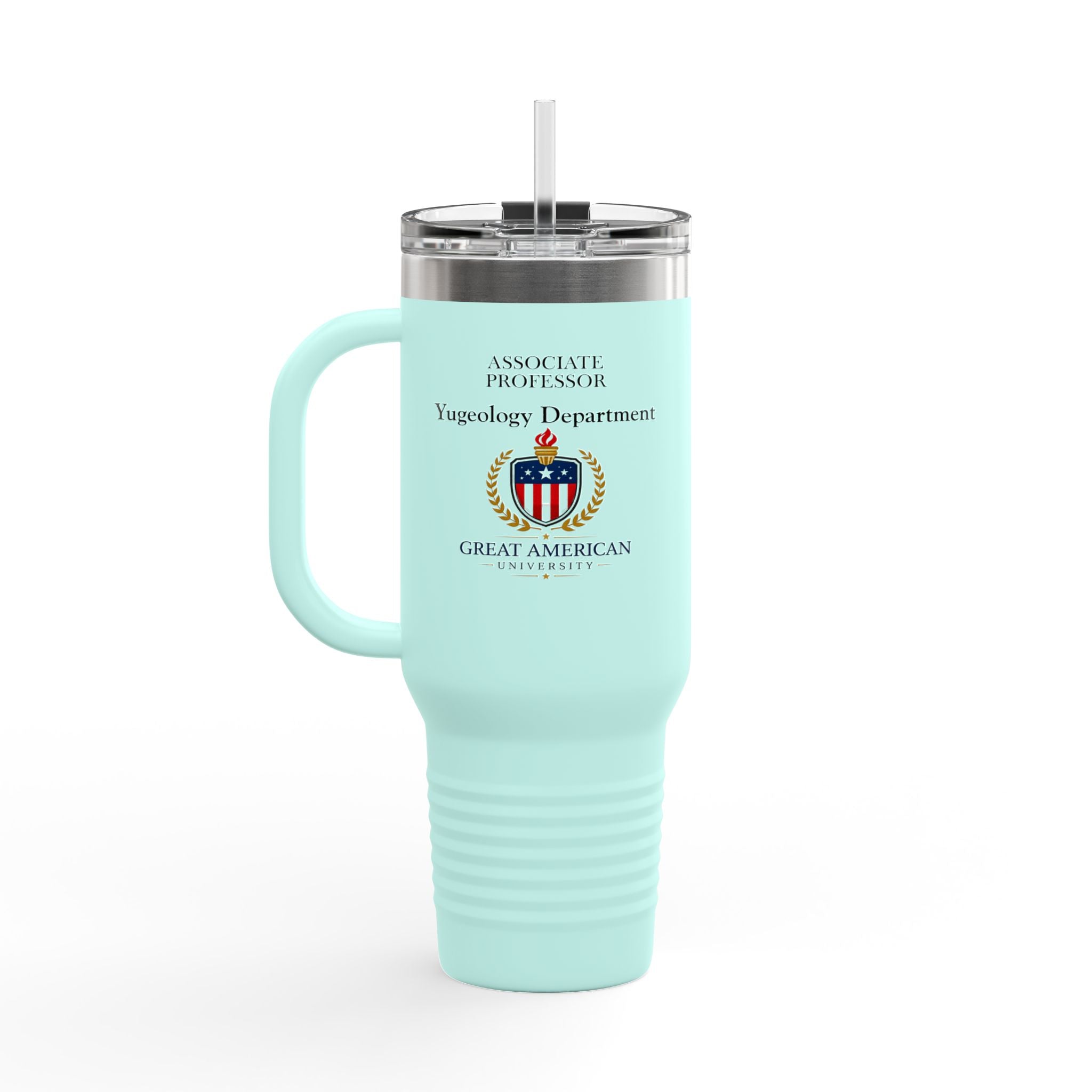 Associate Professor – Yugeology Department 40oz Tumbler | Political Parody