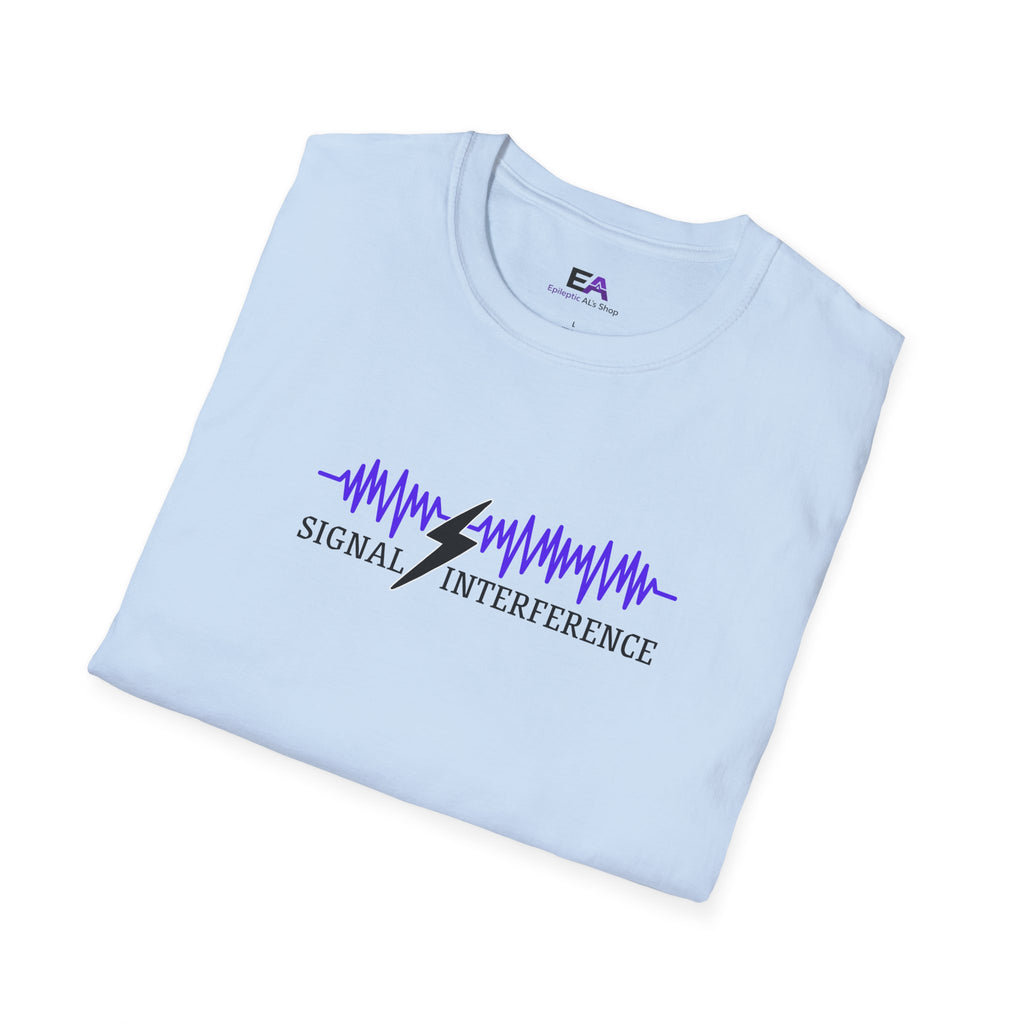Signal Interference Women’s Tee – Minimalist Waveform Graphic T-Shirt