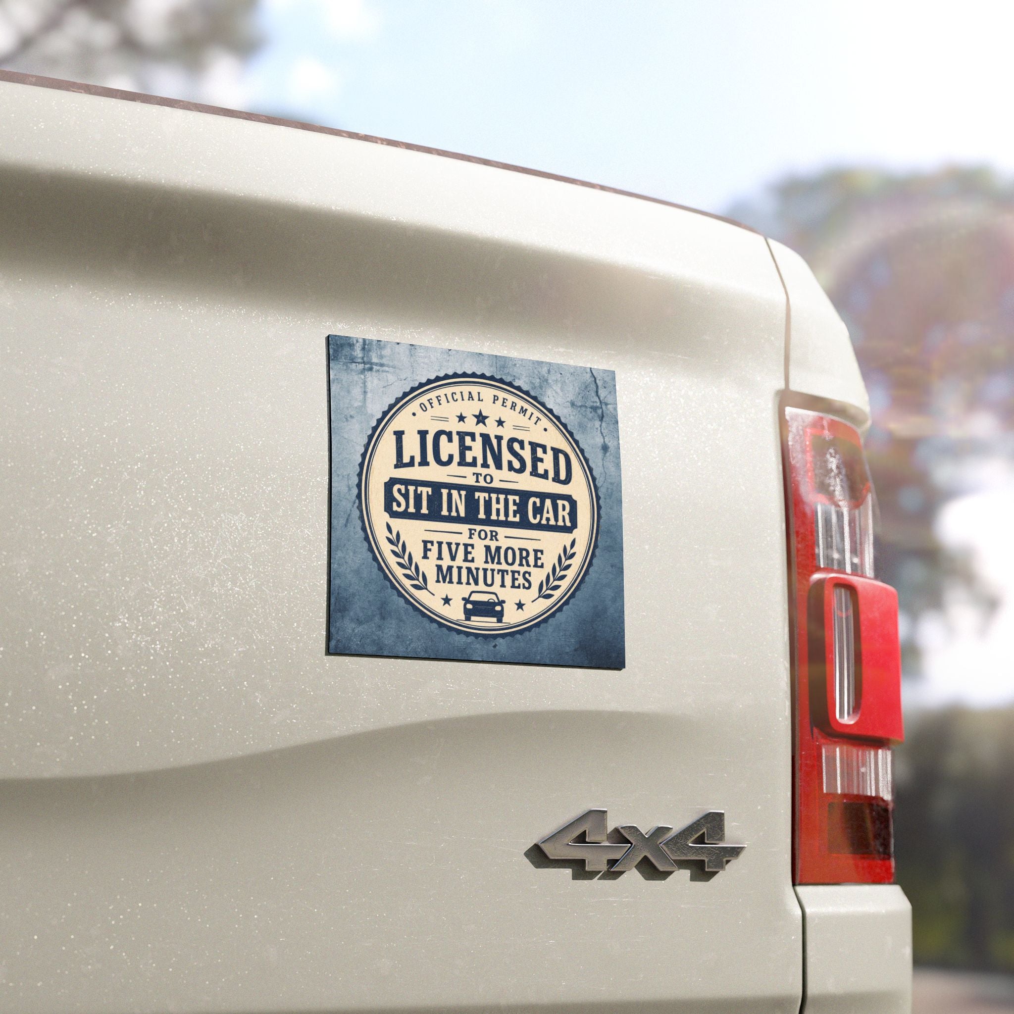 Licensed to Sit in the Car Magnet