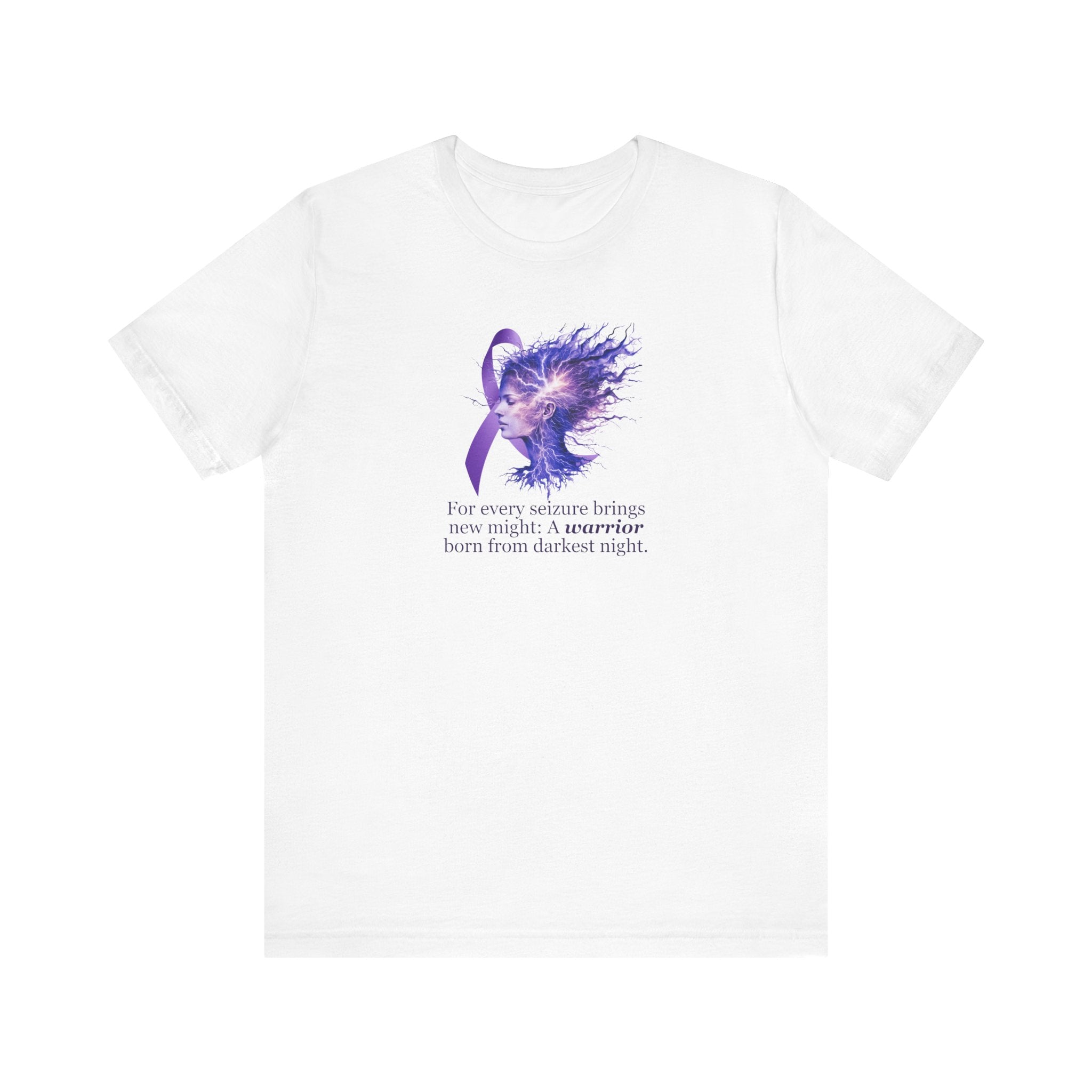 Photo depicting the ​A Warrior is Born Unisex Jersey Short Sleeve Tee from EpiAl's Shop.