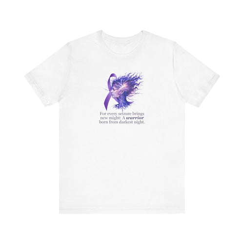 Photo depicting the ​A Warrior is Born Unisex Jersey Short Sleeve Tee from EpiAl's Shop.