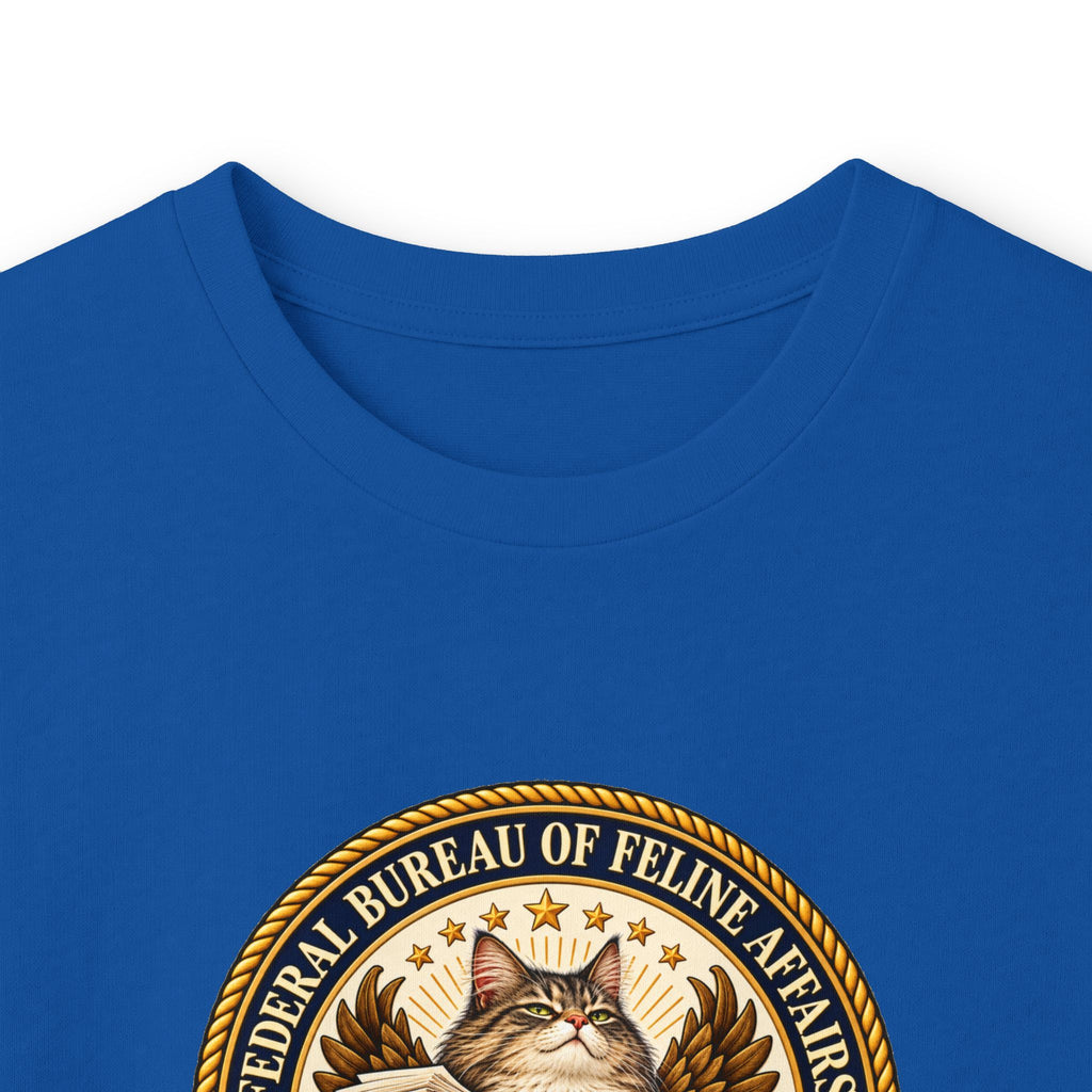 Federal Bureau of Feline Affairs Long Sleeve Shirt | Funny Cat Government Parody Tee