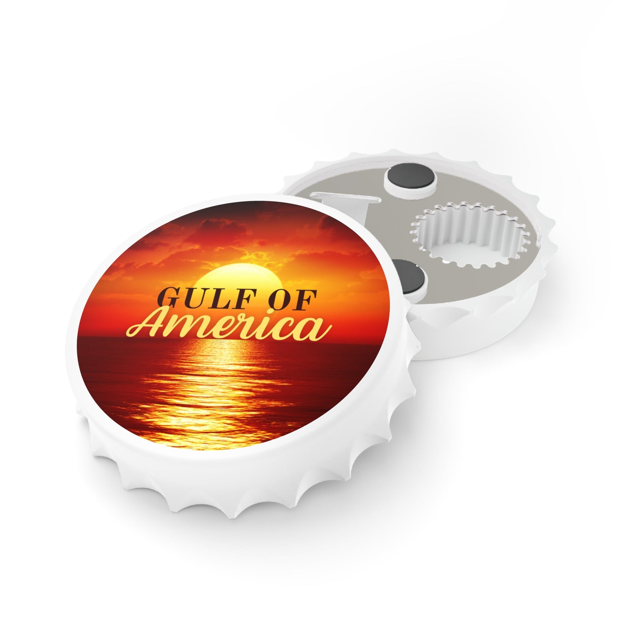 Gulf of America Sunset Bottle Opener Printify