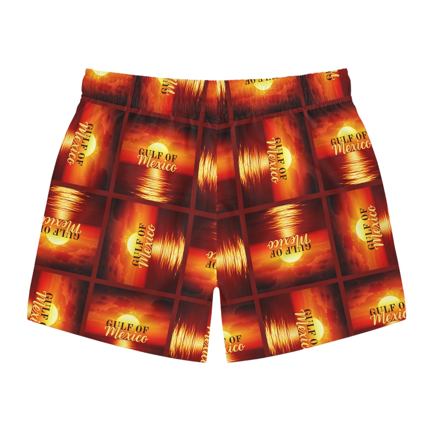 Gulf of Mexico Swim Trunks - Vibrant Beachwear for Summer Fun Printify