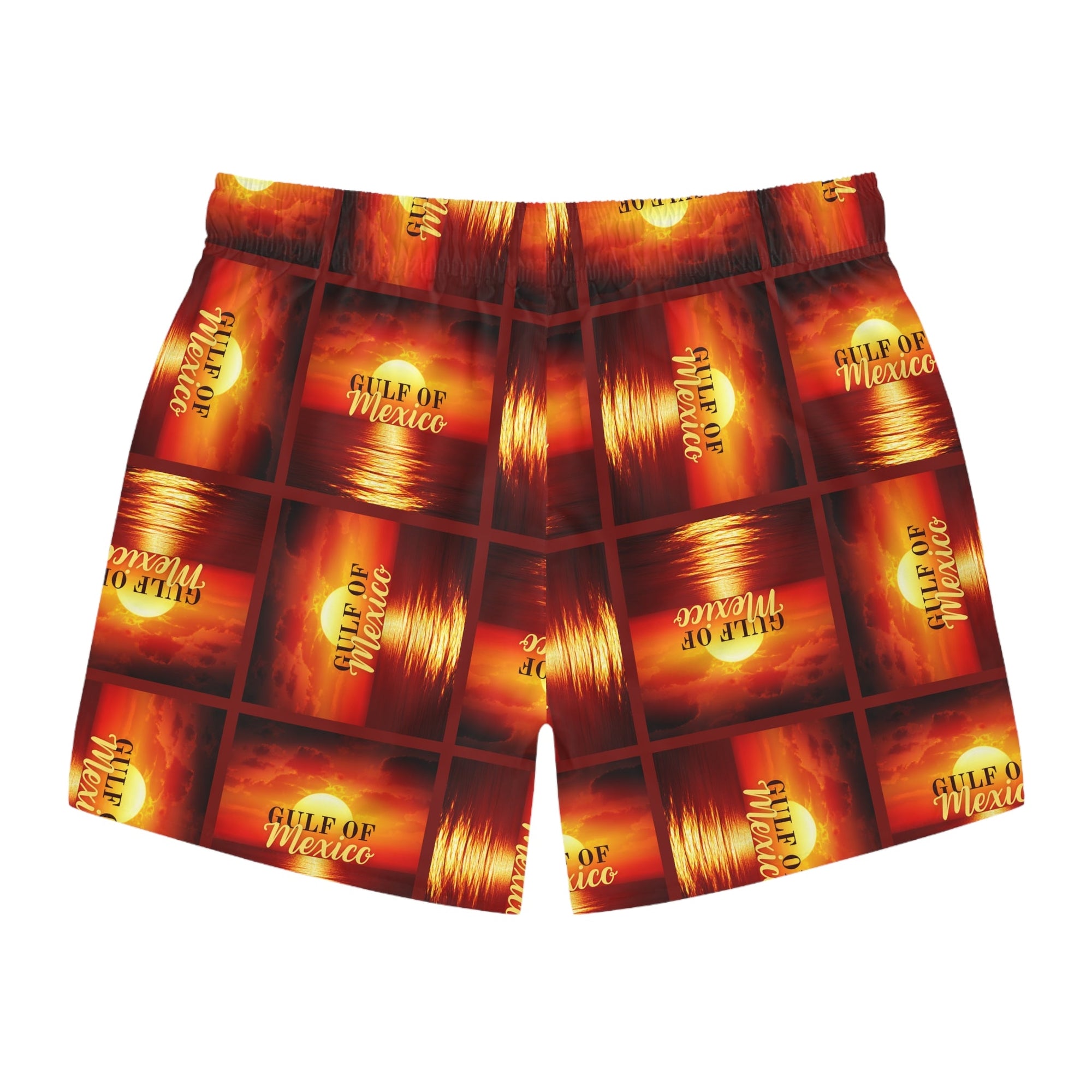 Gulf of Mexico Swim Trunks - Vibrant Beachwear for Summer Fun Printify