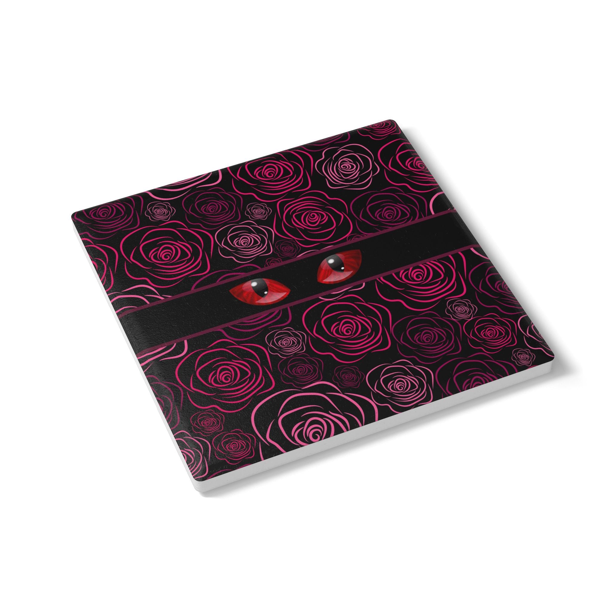 Mystery Cat Eyes Ceramic Coaster
