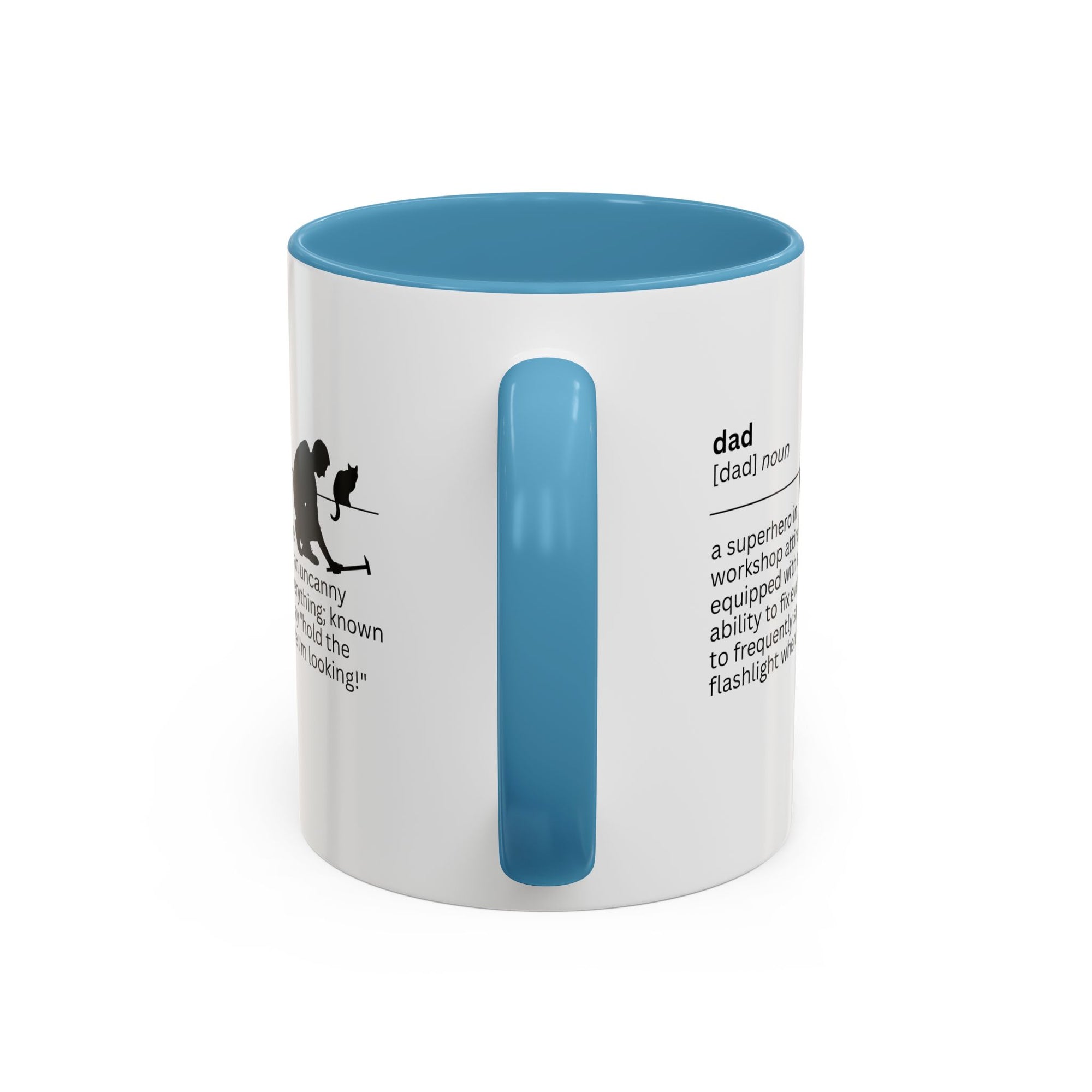 Dad Flashlight Accent Coffee Mug - Perfect Gift for Dads
