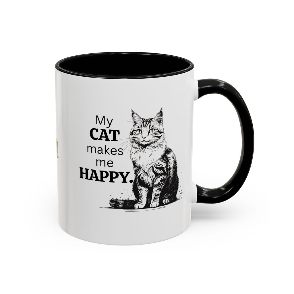 Cat Lover's Accent Coffee Mug: Perfect Gift for Cat Owners