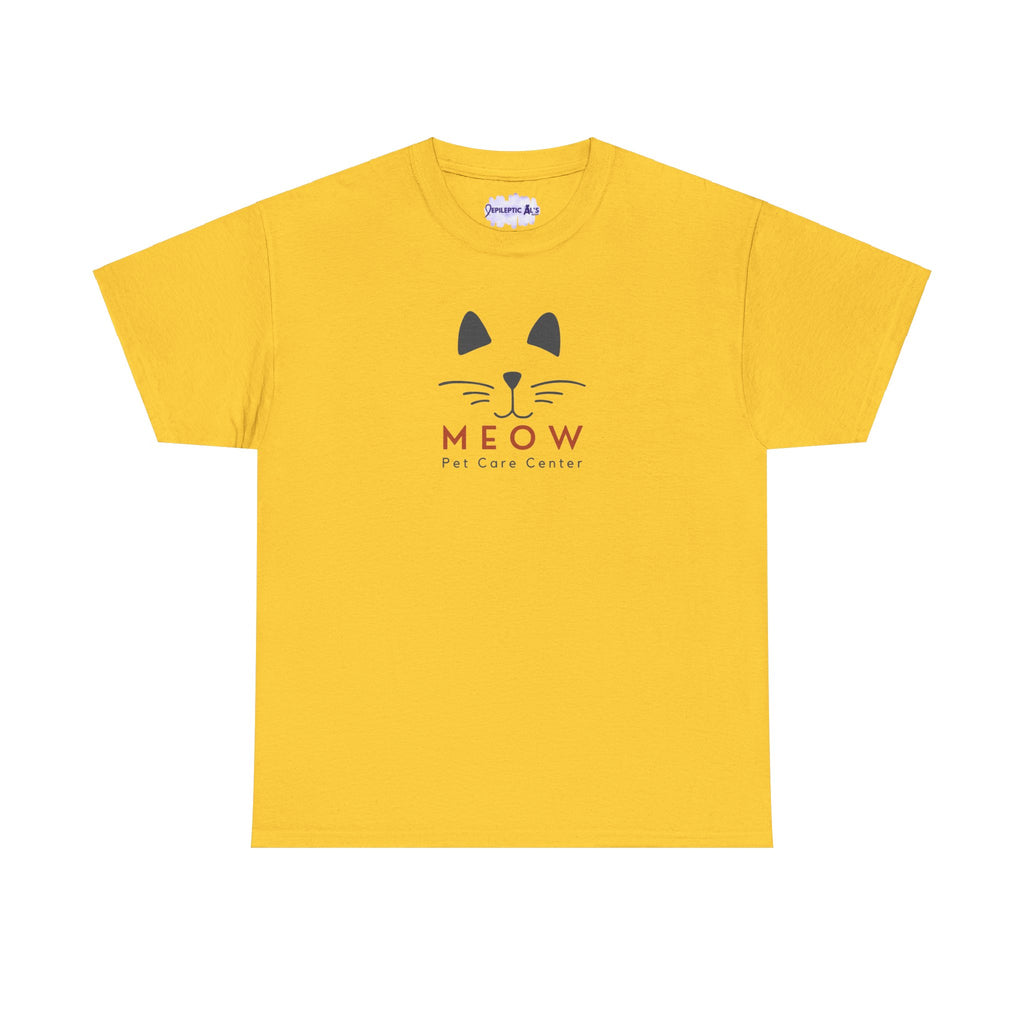 Meow Pet Care Unisex Heavy Cotton Tee - T - Shirt - Epileptic Al’s Shop