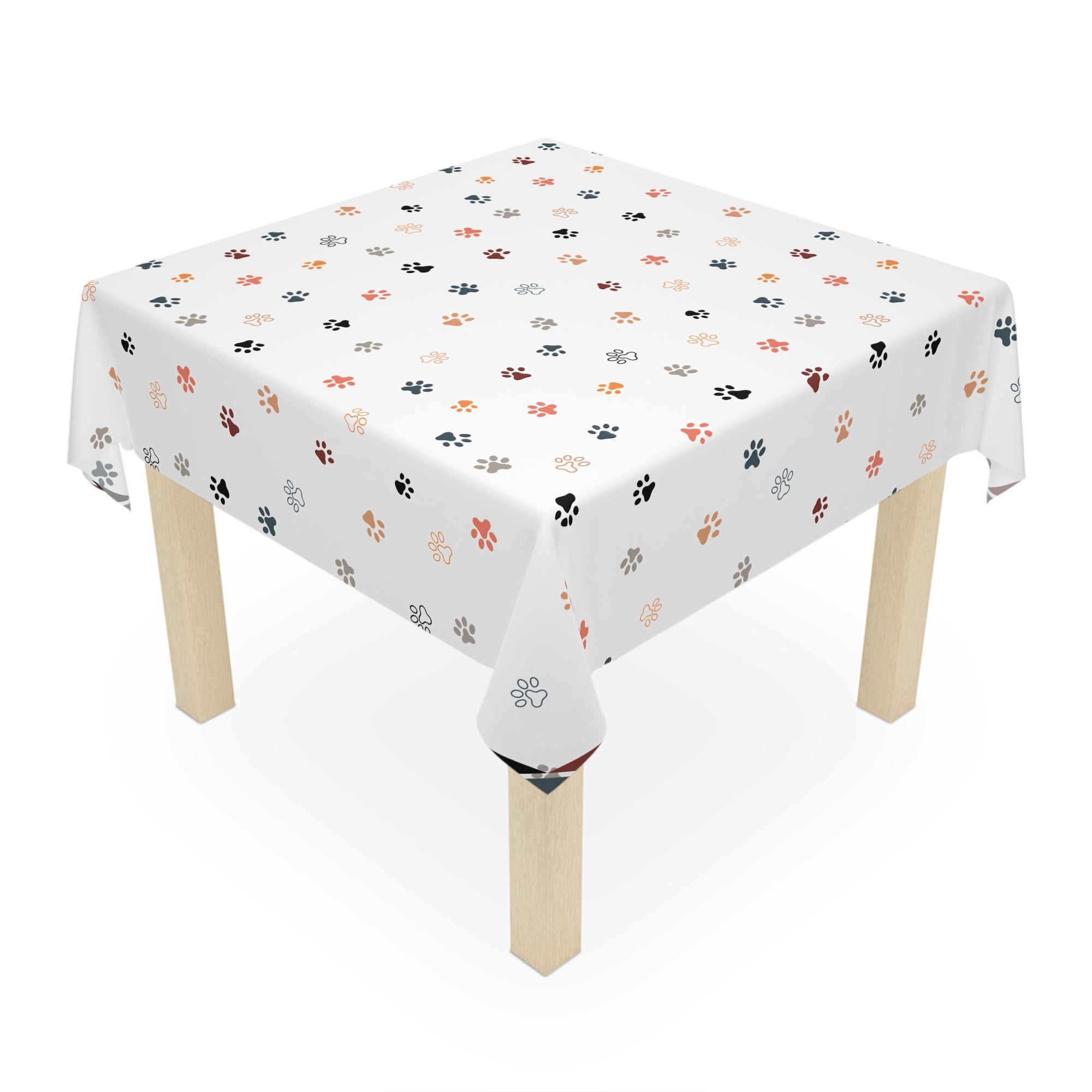 Cat Paw Print Tablecloth