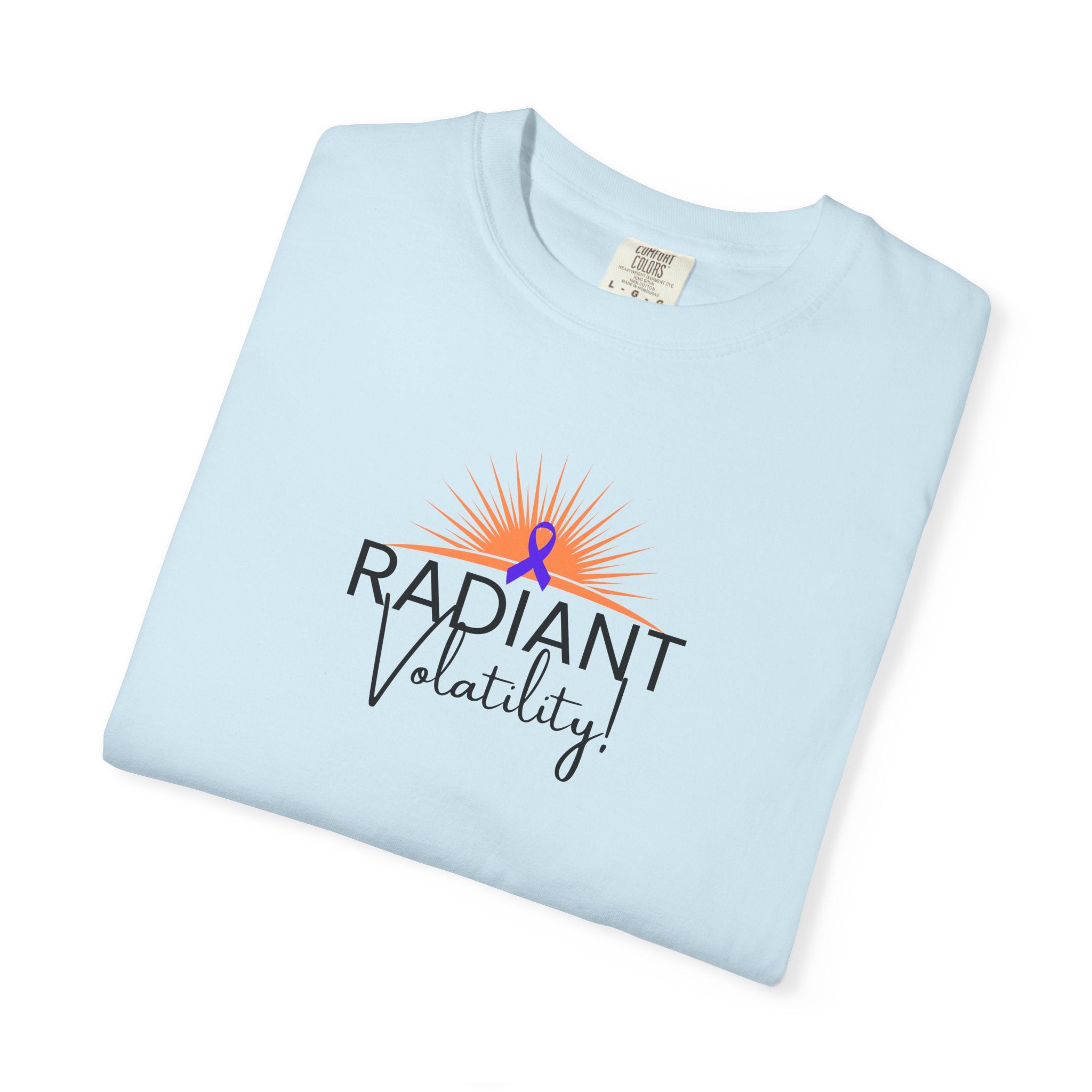 Radiant Volatility Unisex T-Shirt – Epilepsy Awareness Purple Ribbon Tee