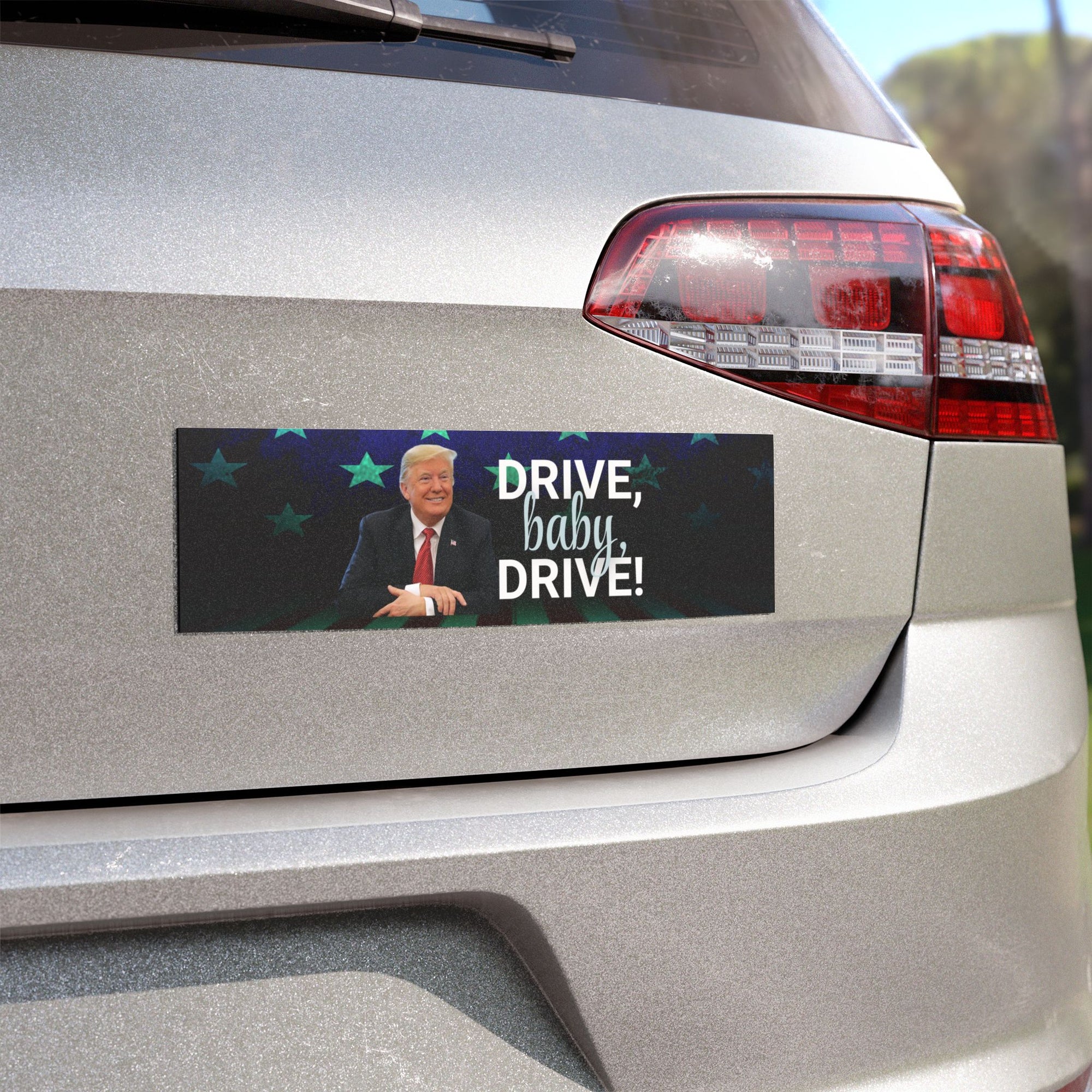 Trump Drive Baby Drive Car Magnets