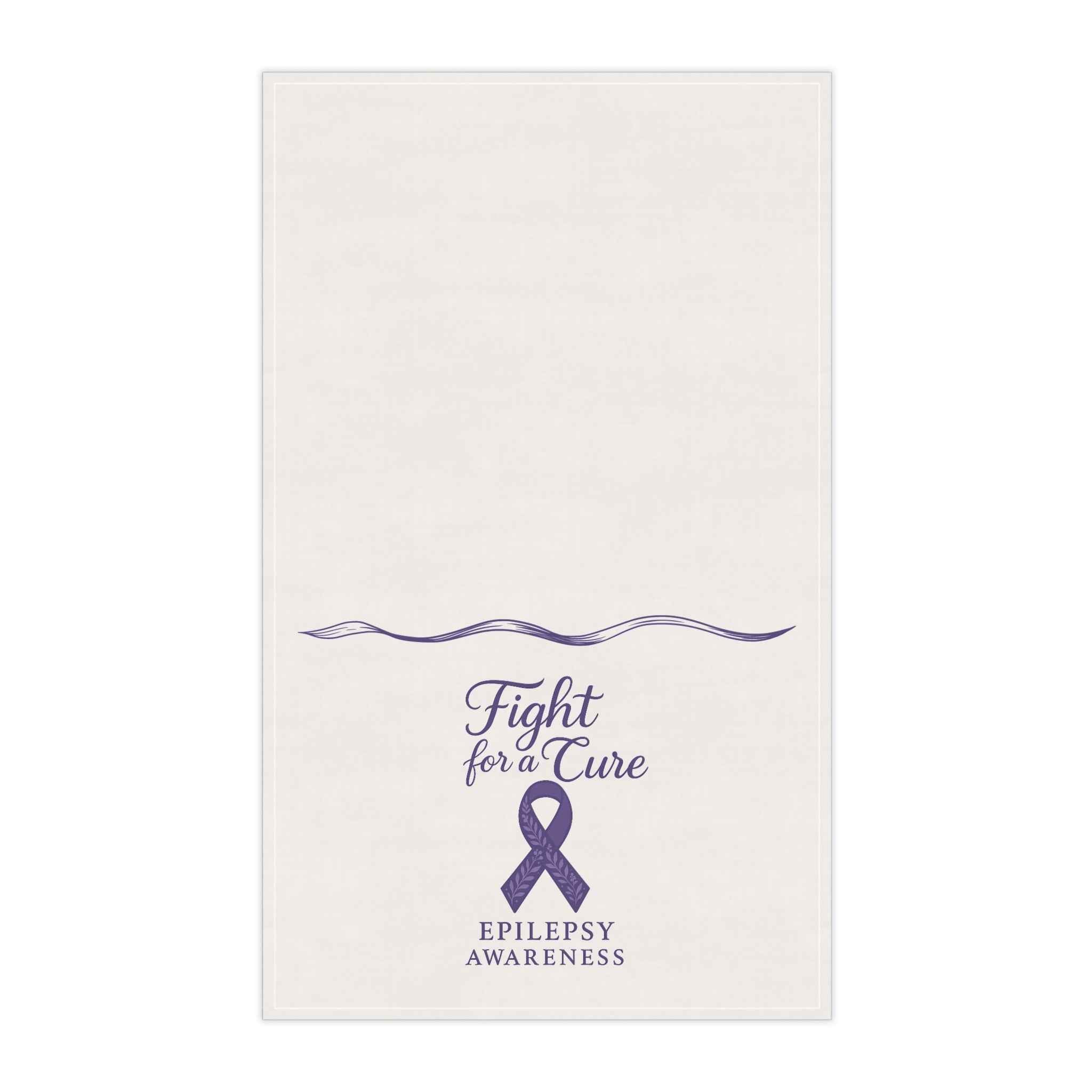 “Fight for a Cure” Epilepsy Awareness Tea Towel