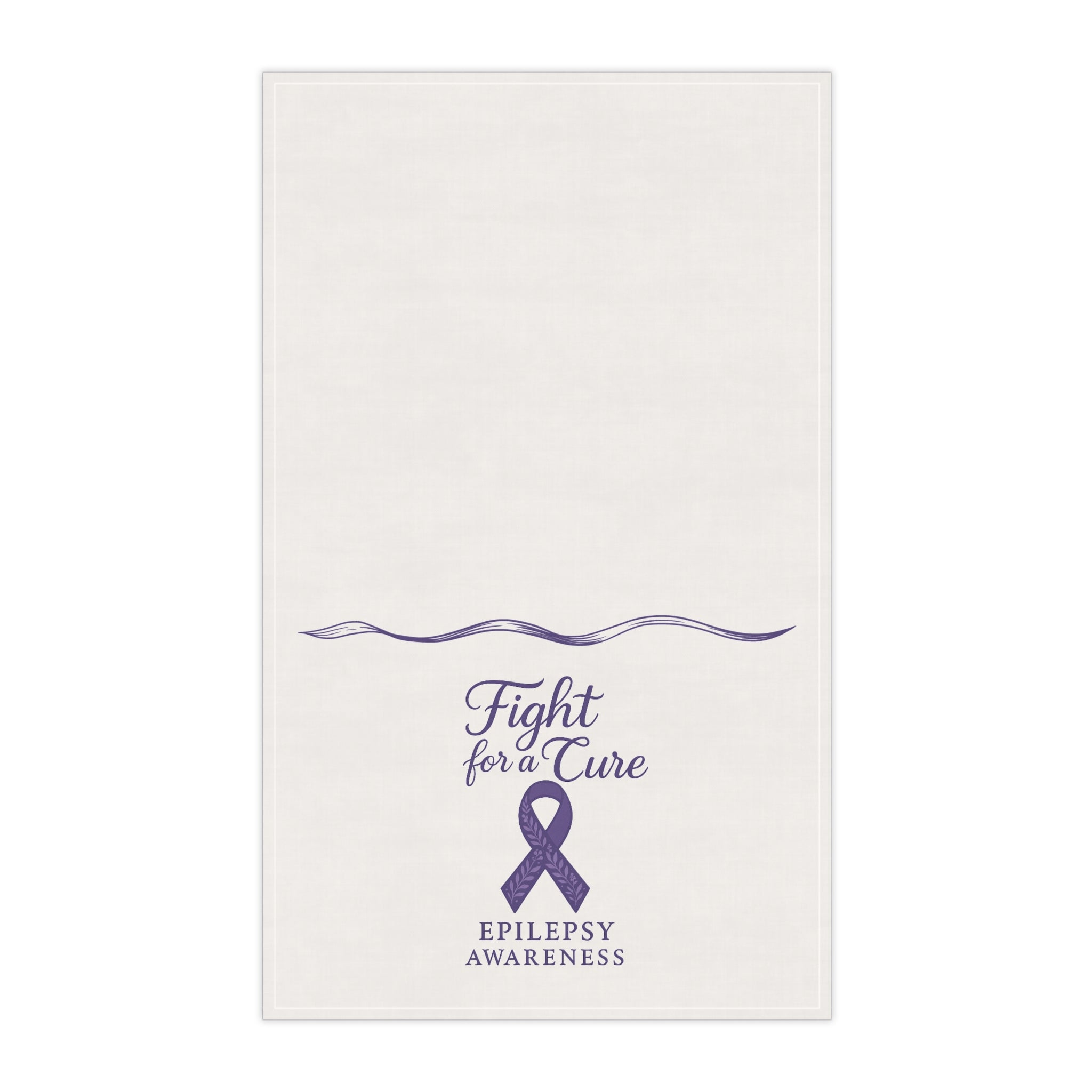 “Fight for a Cure” Epilepsy Awareness Tea Towel