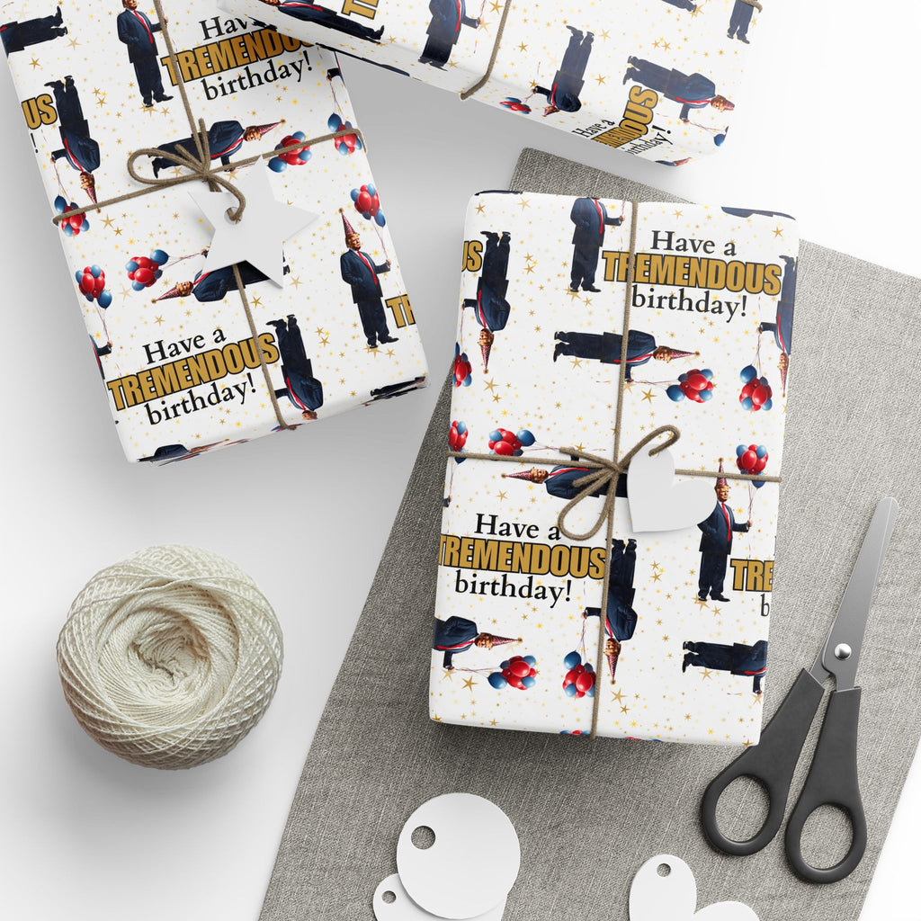 Tremendous Trump Birthday Wrapping Paper