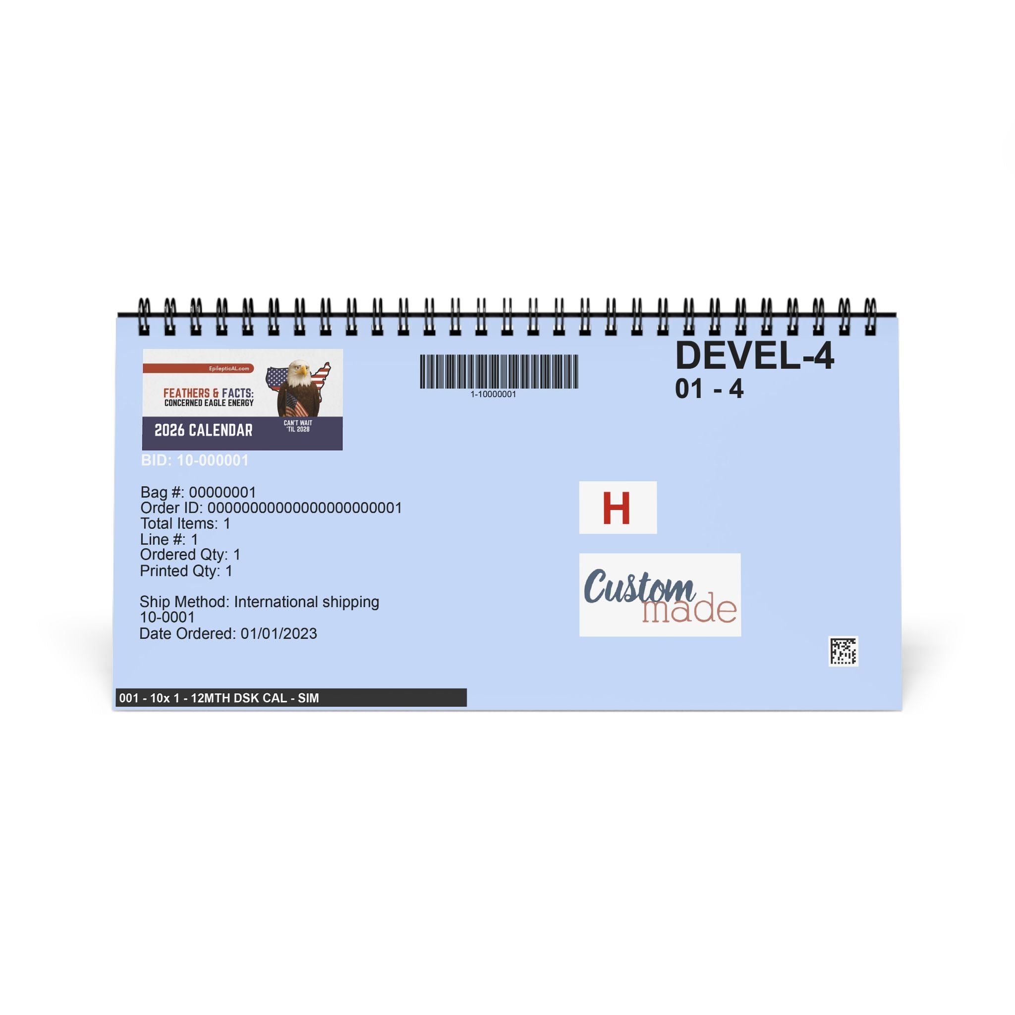 Feathers & Facts: Concerned Eagle Energy – 2026 Desk Calendar