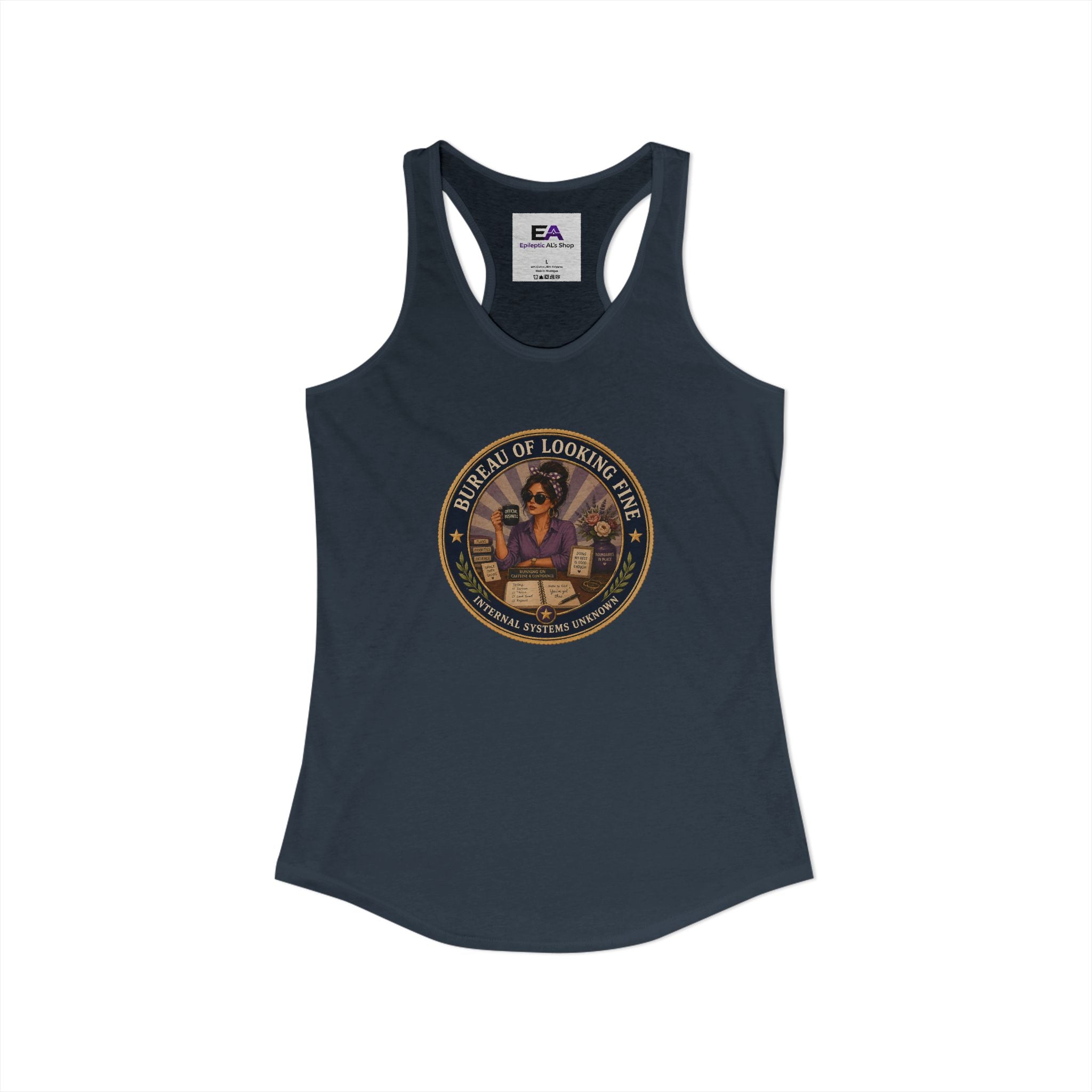 Bureau of Looking Fine Women's Racerback Tank Top – Internal Systems Unknown