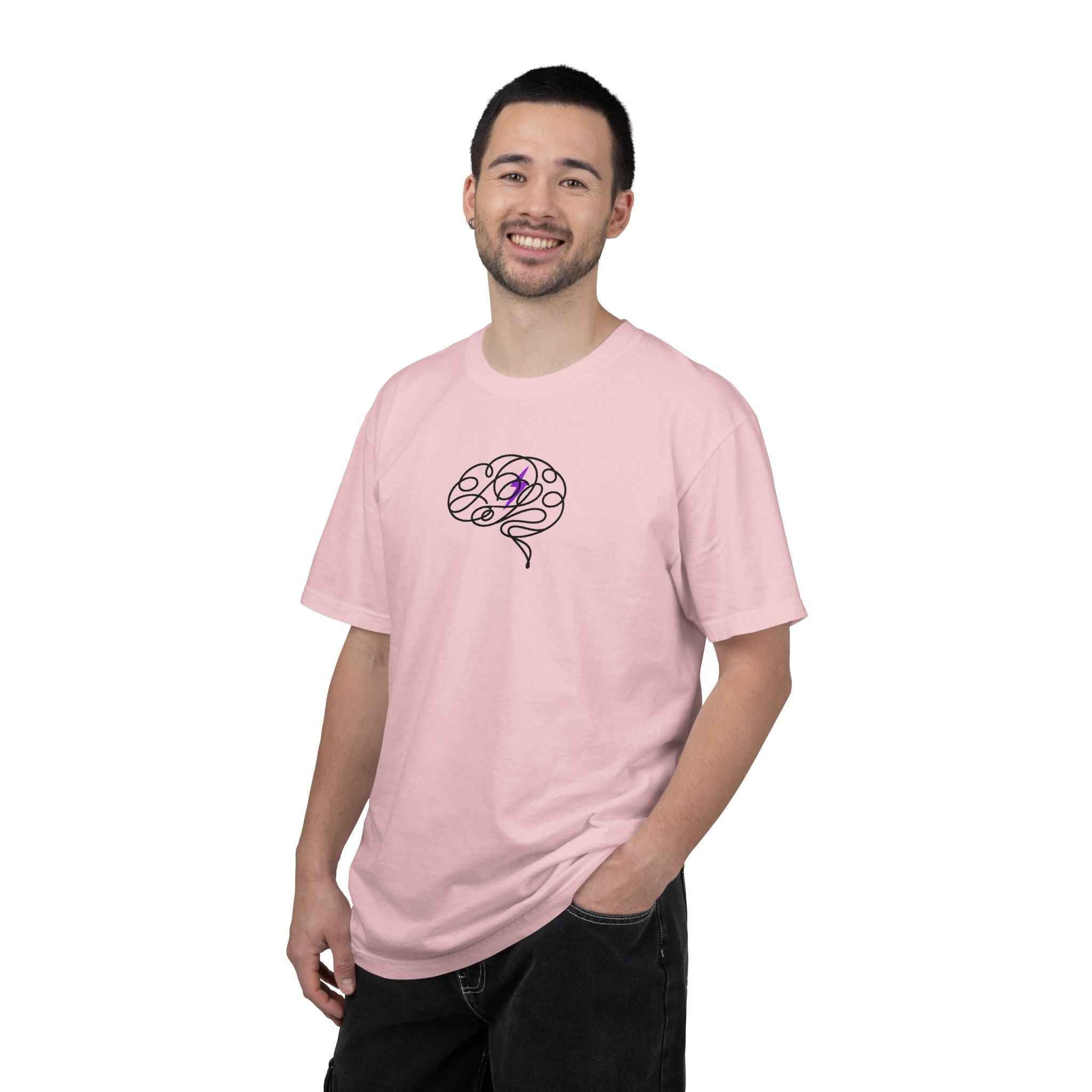 Abstract Brain Line Art T-Shirt – Epilepsy Awareness Edition