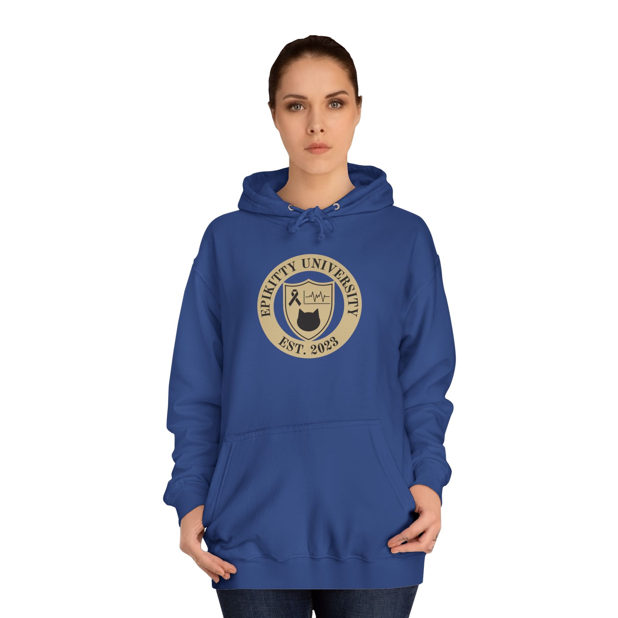 EpiKitty University Unisex College Hoodie - Hoodie - Epileptic Al’s Shop