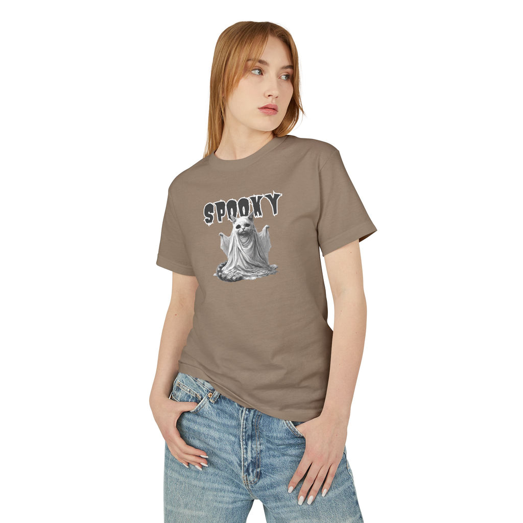 Spooky Ghost Kitty Unisex Tee, Halloween Shirt