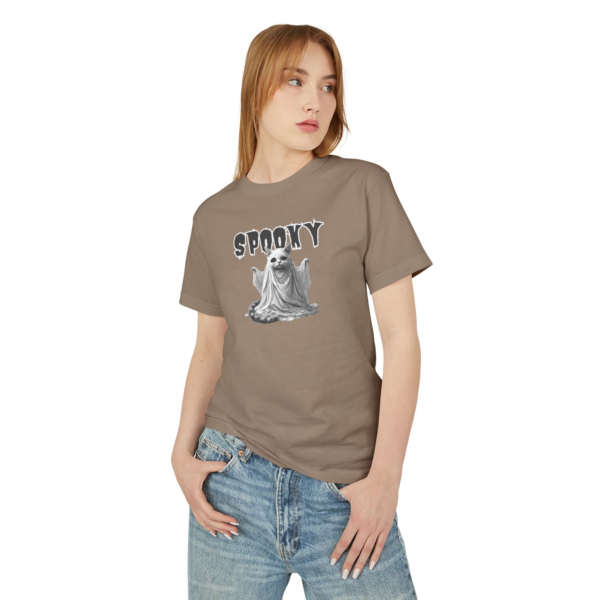 Spooky Ghost Kitty Unisex Tee, Halloween Shirt