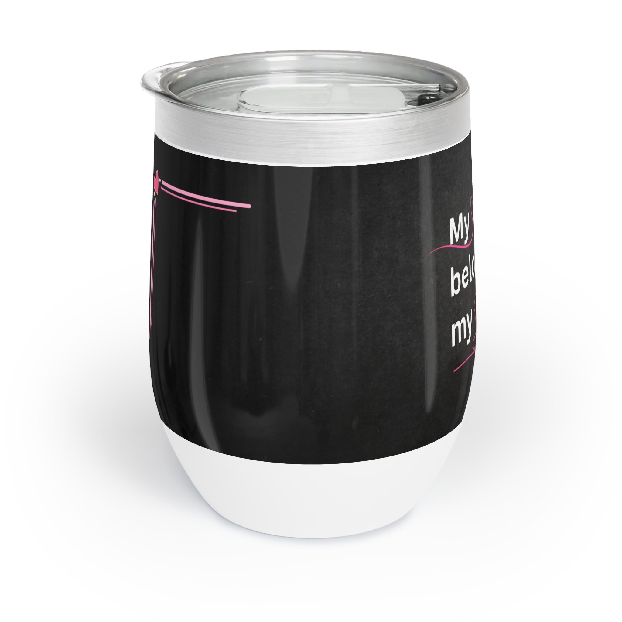 My Heart Belongs to my Cat Chill Wine Tumbler - EpiAl's Shop