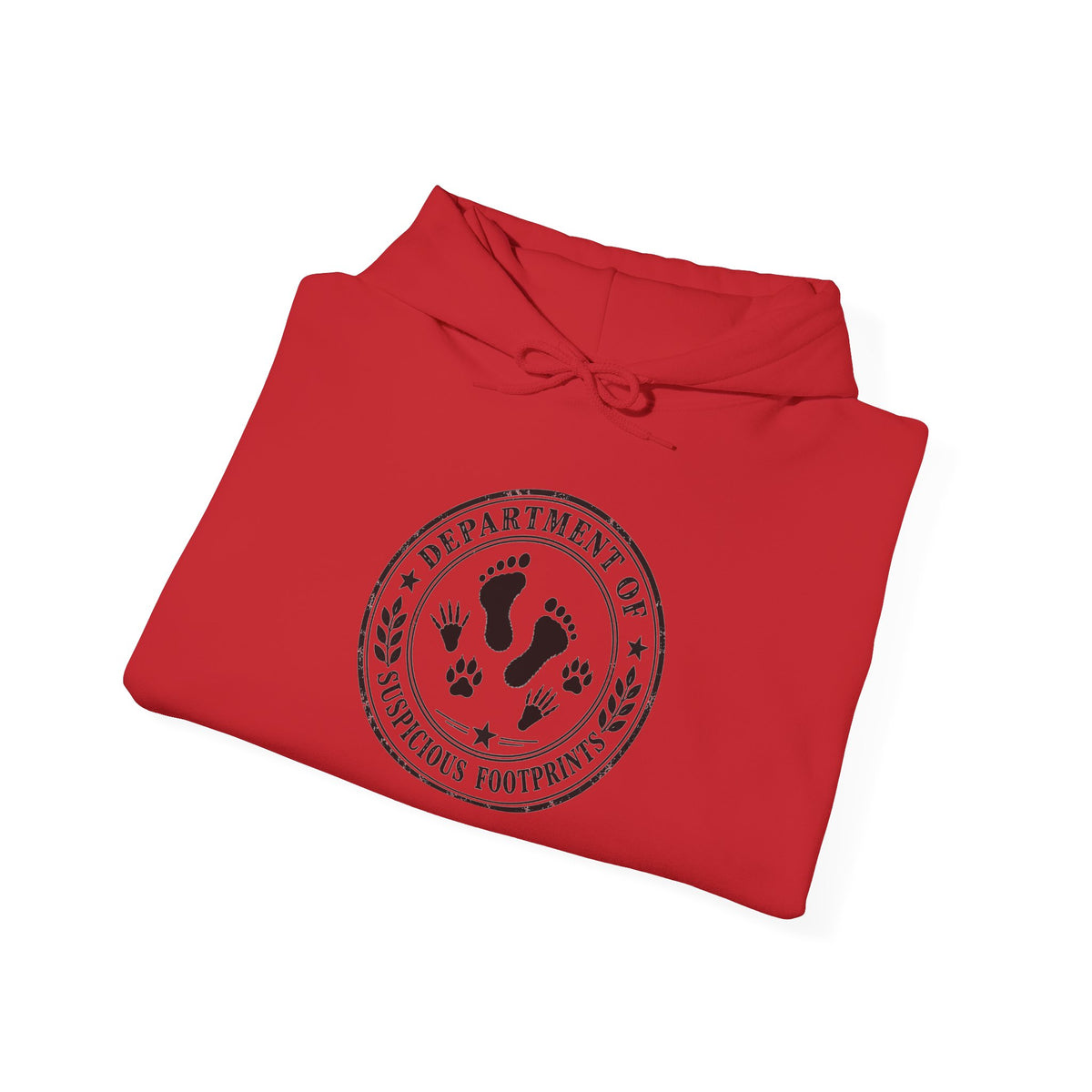 Department of Suspicious Footprints Hoodie | Bigfoot, Raccoon & Cat Cryptid Sweatshirt