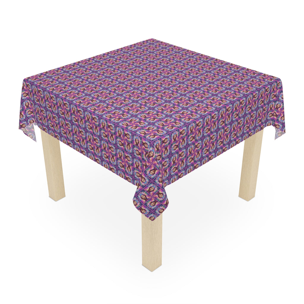 Colorful Brain Epilepsy Awareness Tablecloth