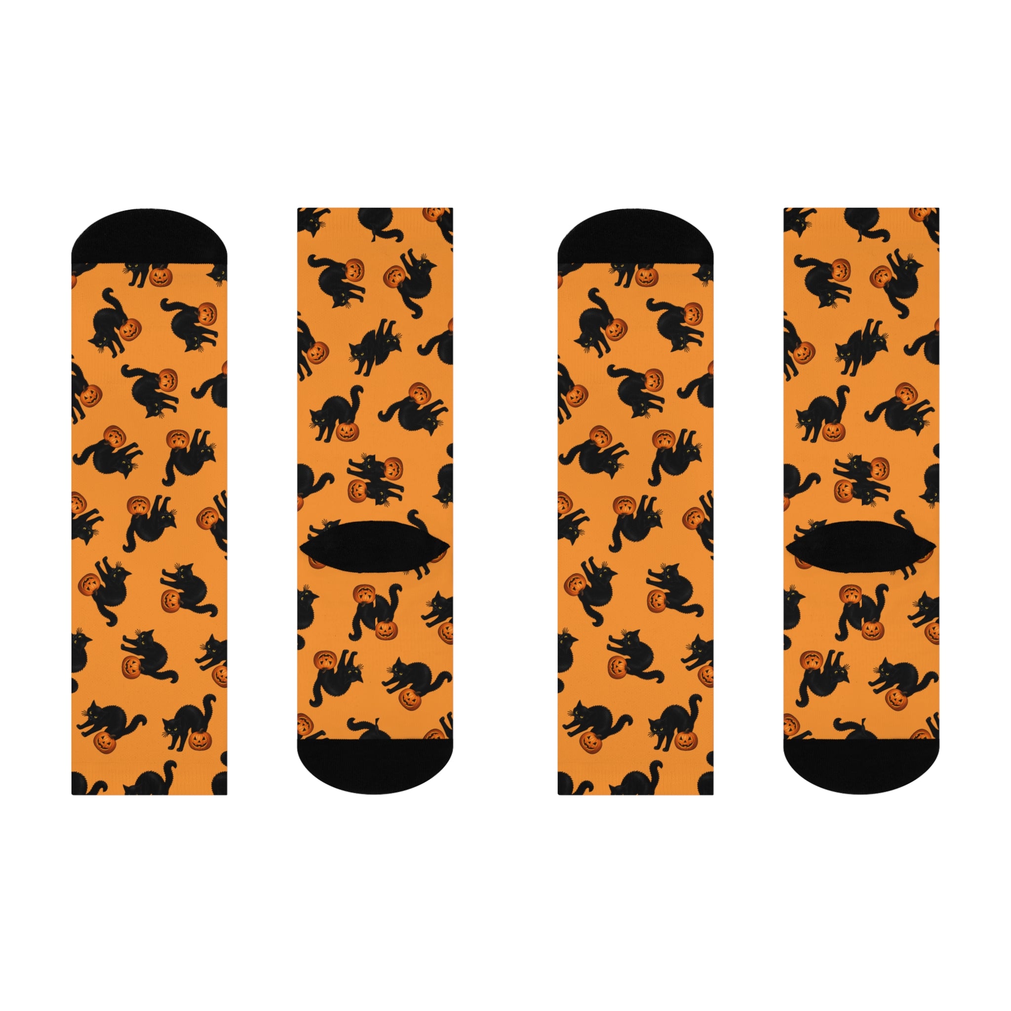 Black Cats & Jack-O’-Lanterns Halloween Crew Socks