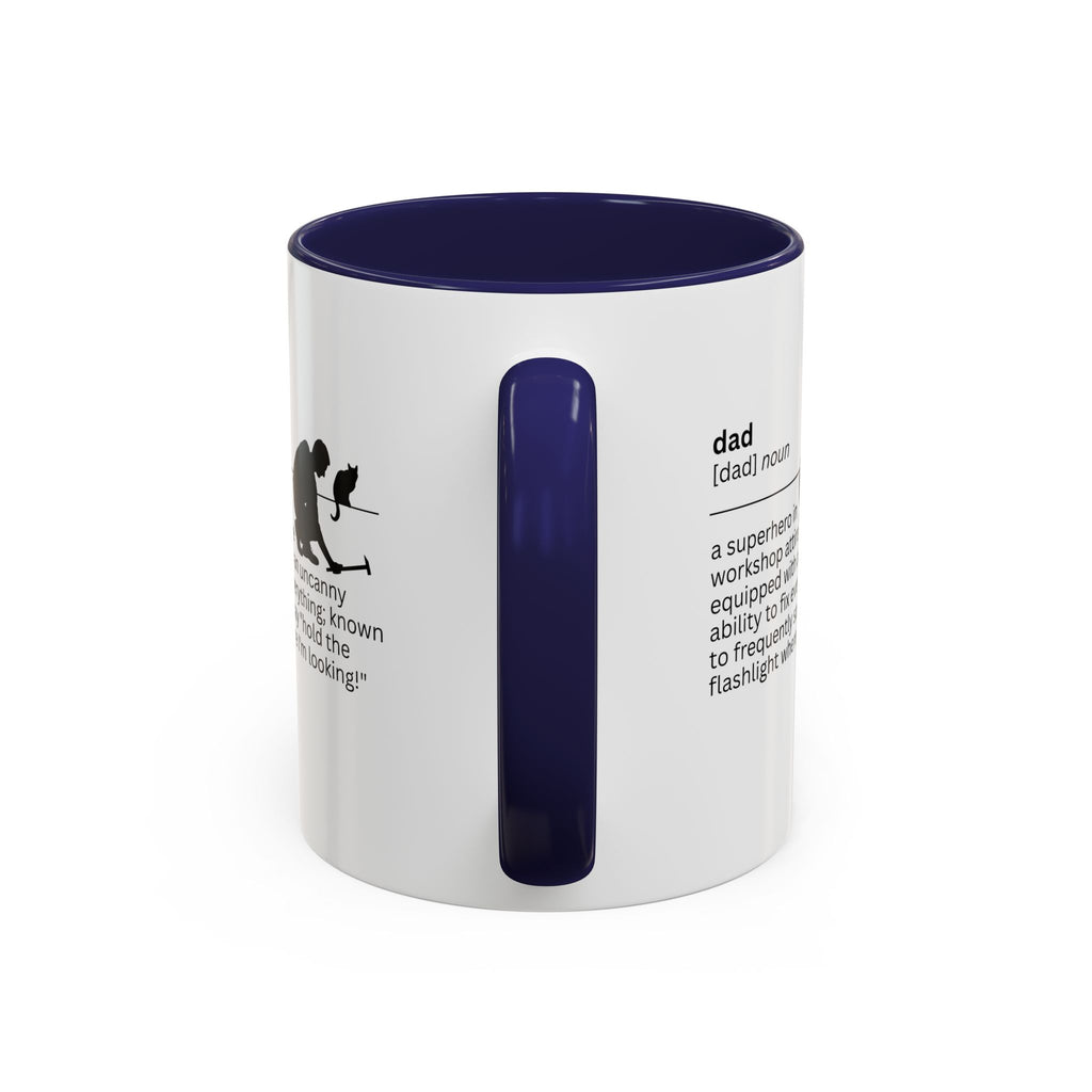 Dad Flashlight Accent Coffee Mug - Perfect Gift for Dads