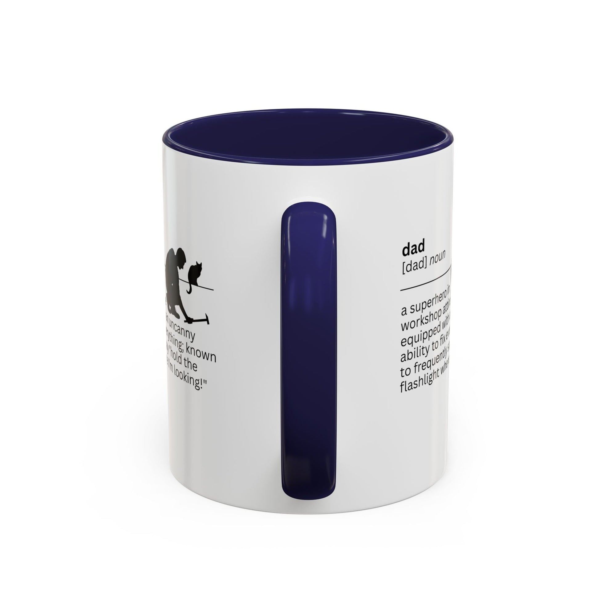 Dad Flashlight Accent Coffee Mug - Perfect Gift for Dads