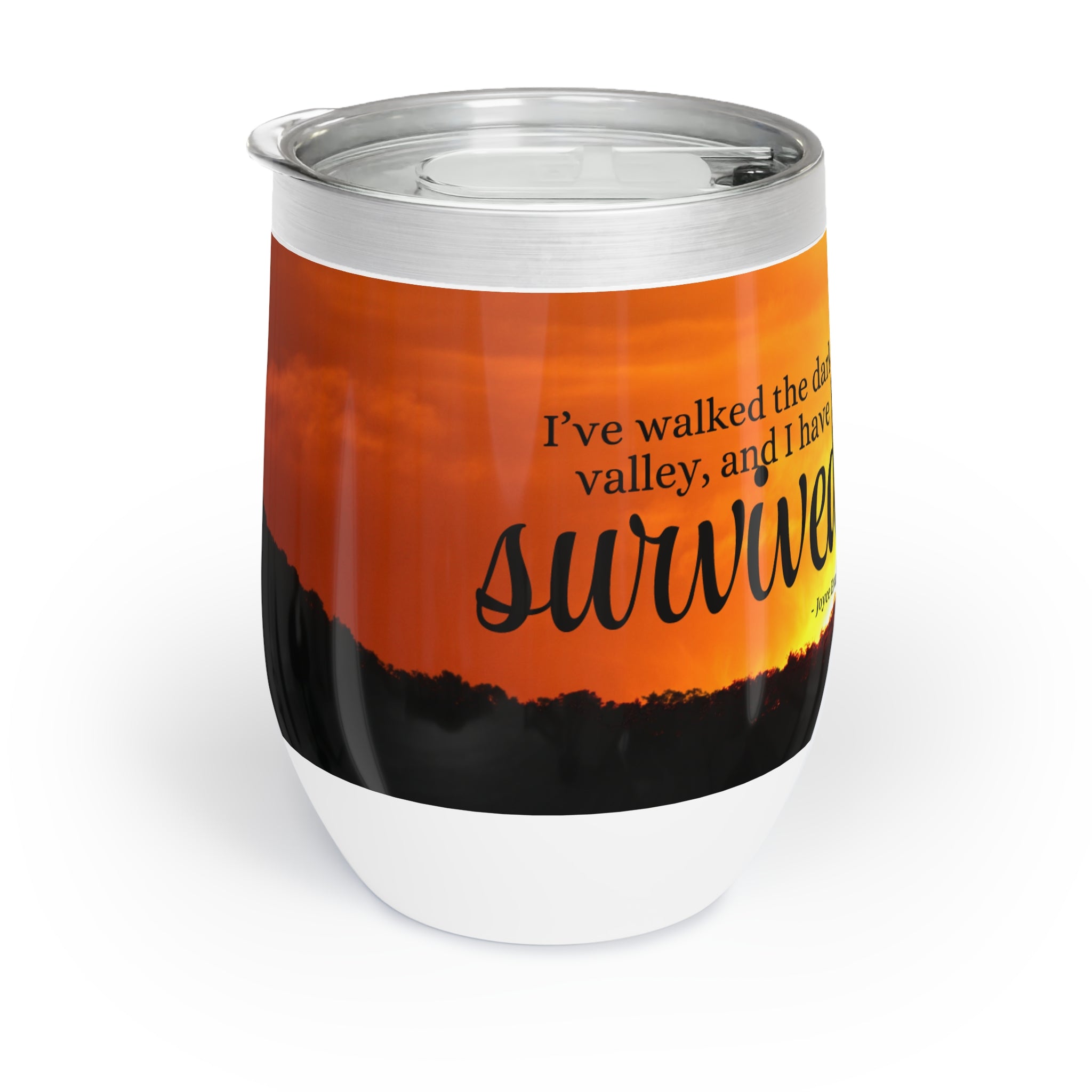 Photo depicting the ​Cat Lady Strong Chill Wine Tumbler from EpiAl's Shop.