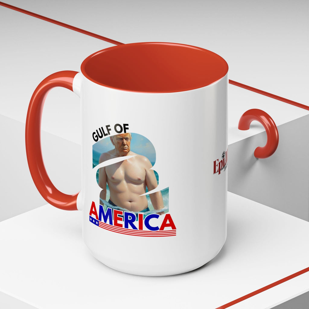 Trump's Gulf of America Accent Coffee Mug Printify