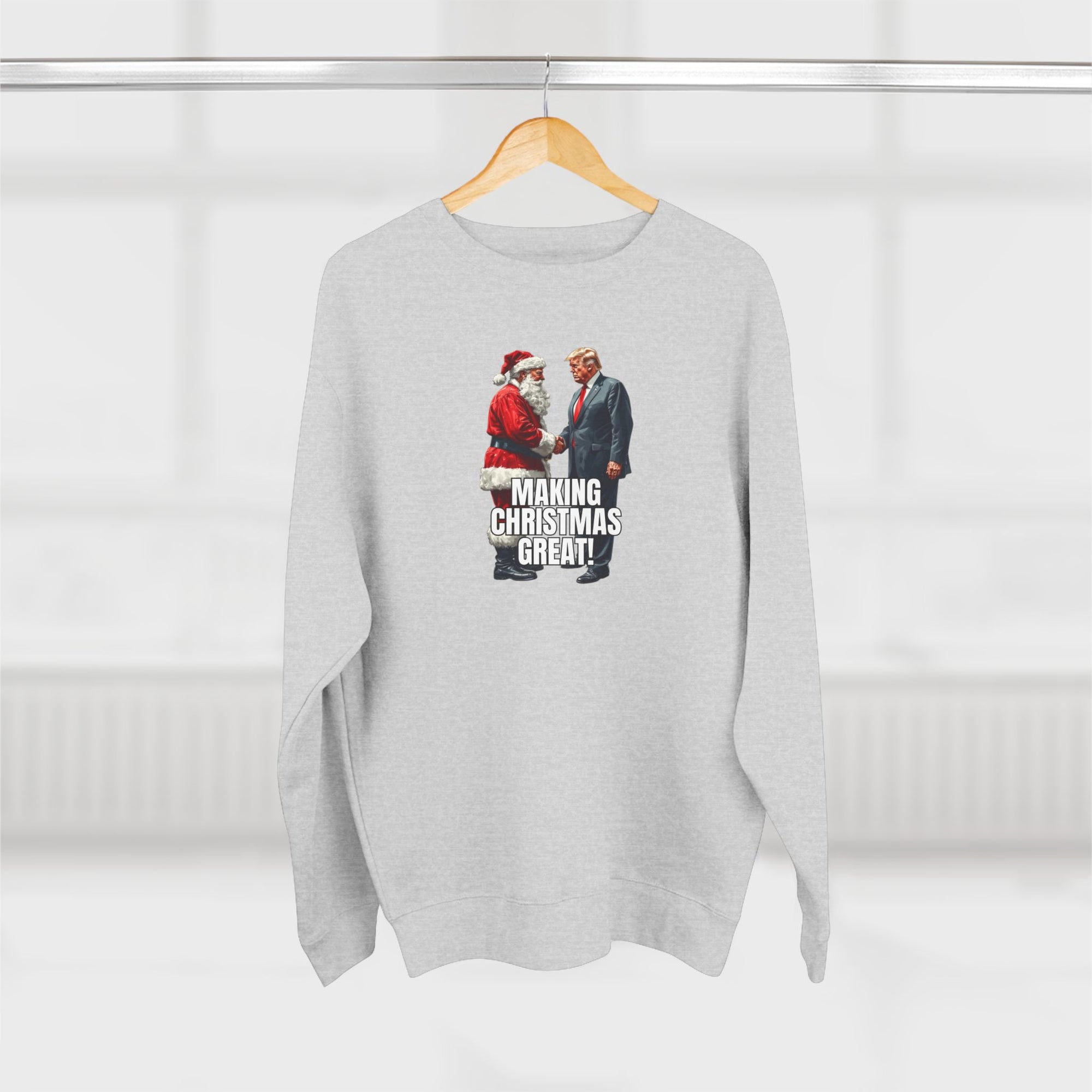 Funny Make Christmas Great Unisex Crewneck Sweatshirt