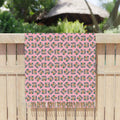 Furreal Cat Beach Cloth – Pink Boho Tassel Wrap, Towel