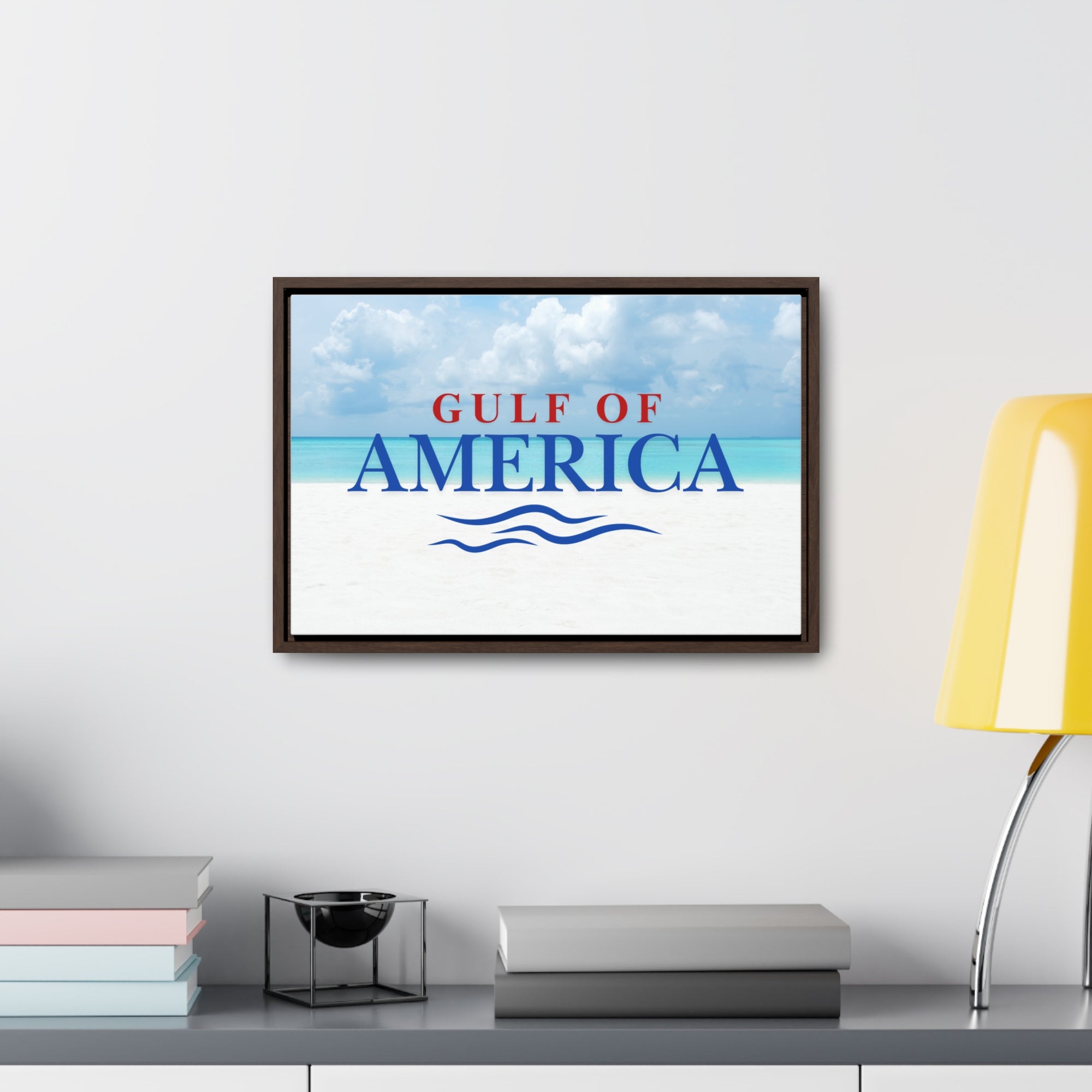 American Gulf Canvas Wrap - Coastal Wall Art for Beach Lovers