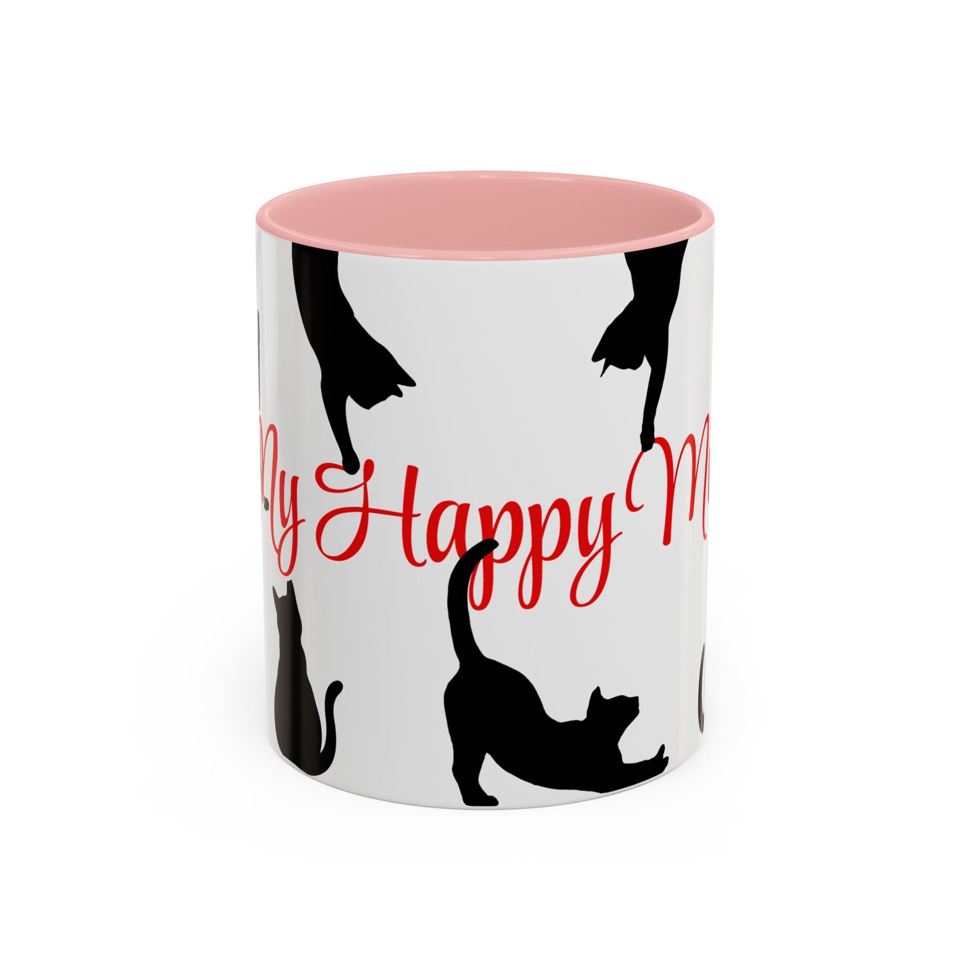 Silhouette Cat Lovers Accent Mug