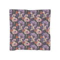 Epilepsy Awareness Floral Scarf | Purple Ribbon Square Scarf