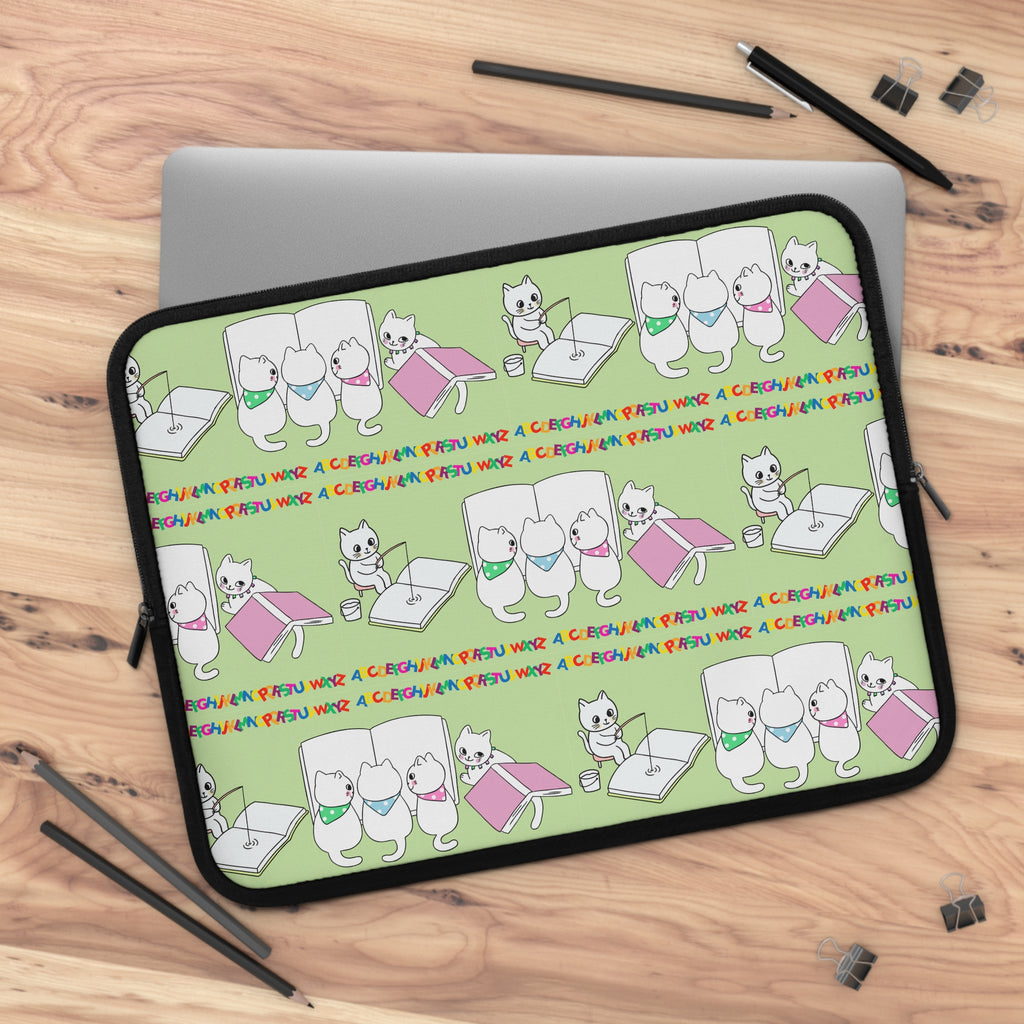Whimsical Cat Laptop Sleeve
