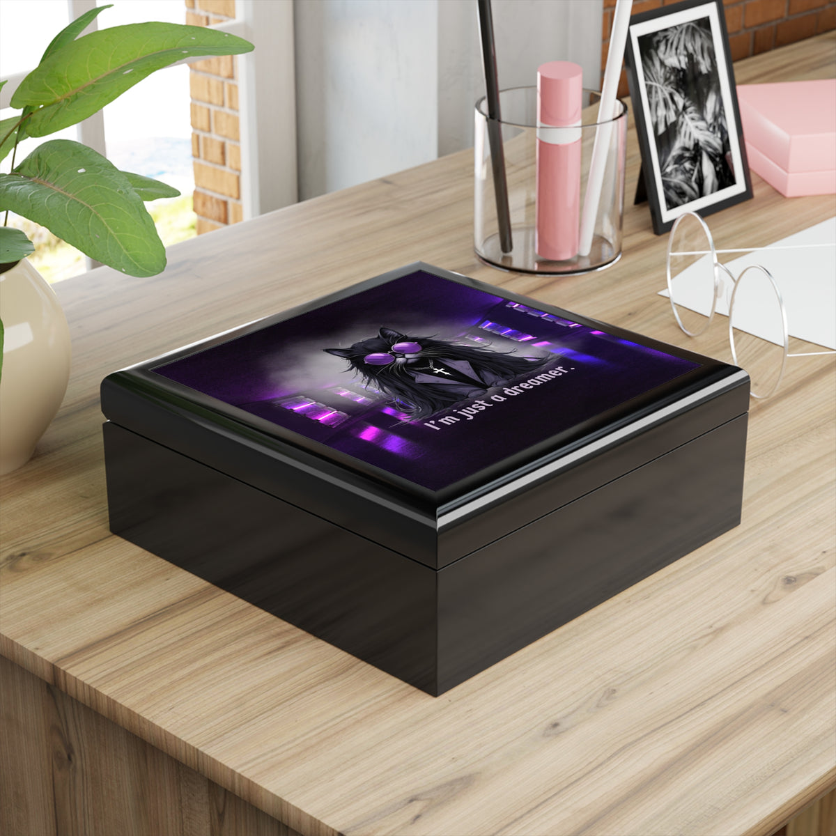Dreamer Ozzy Cat Jewelry Box