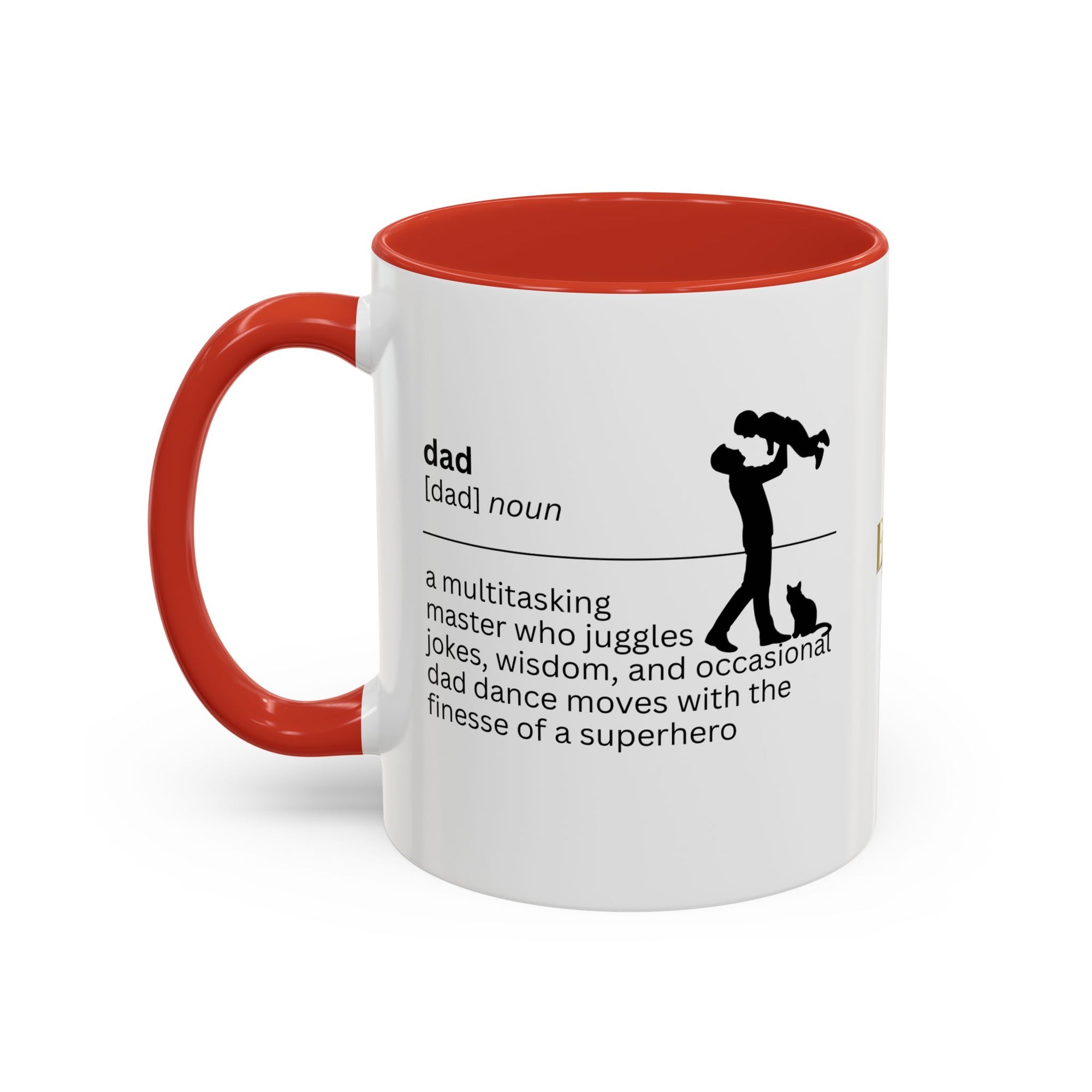 Dad Multitasking Accent Coffee Mug - Perfect Gift for Dads