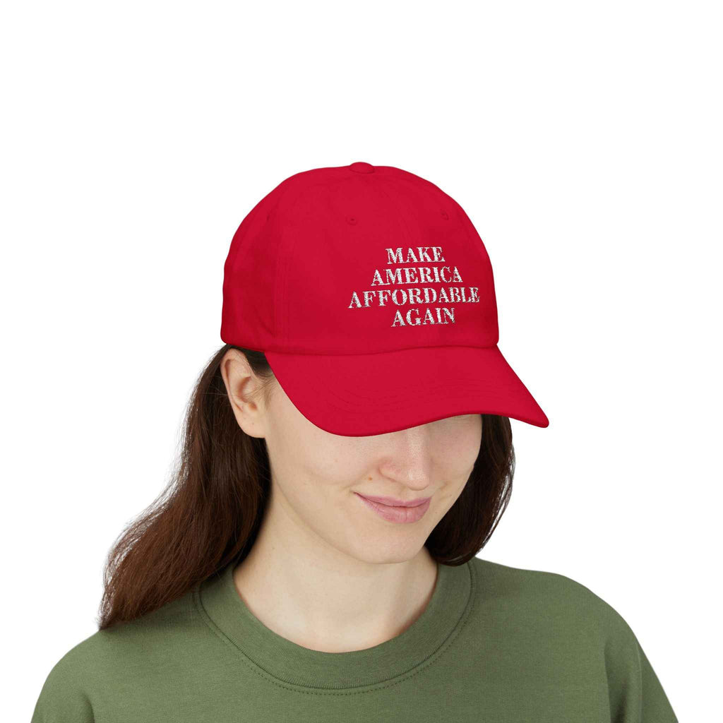 Make America Affordable Again Hat — Political Parody Dad Cap