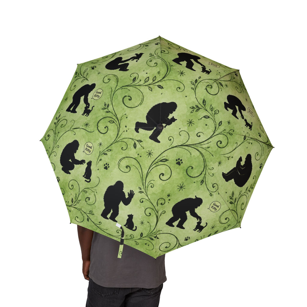Good Kitty Bigfoot and Cat Compact Umbrella