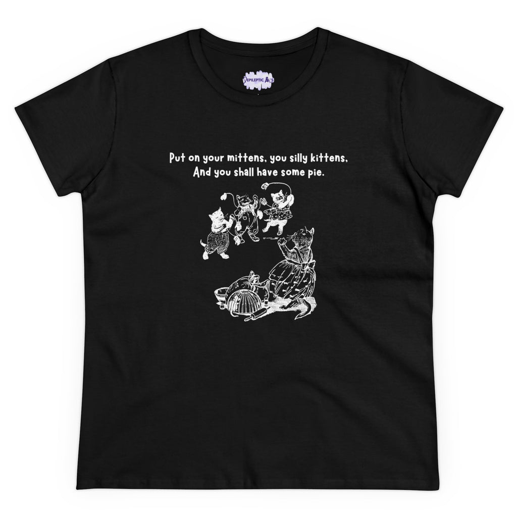 Kittens and Mittens Women's Midweight Cotton Tee - T - Shirt - Epileptic Al’s Shop