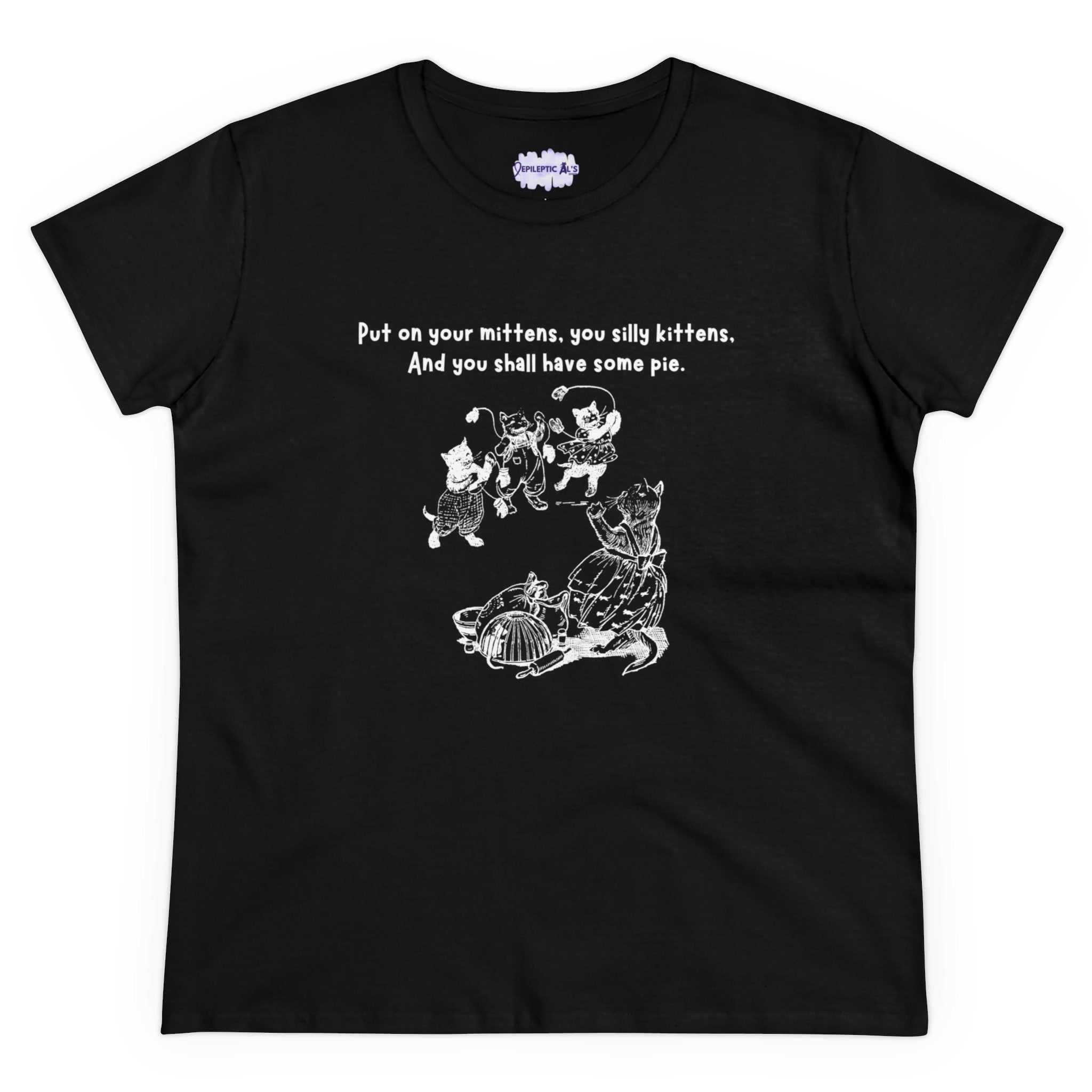 Kittens and Mittens Women's Midweight Cotton Tee - T - Shirt - Epileptic Al’s Shop