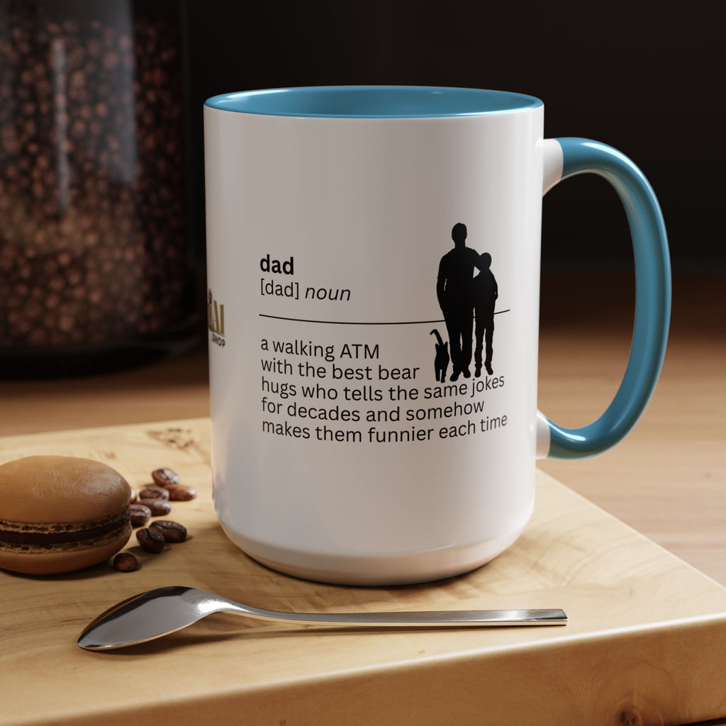 Dad ATM Accent Coffee Mug - Perfect Gift for Dads