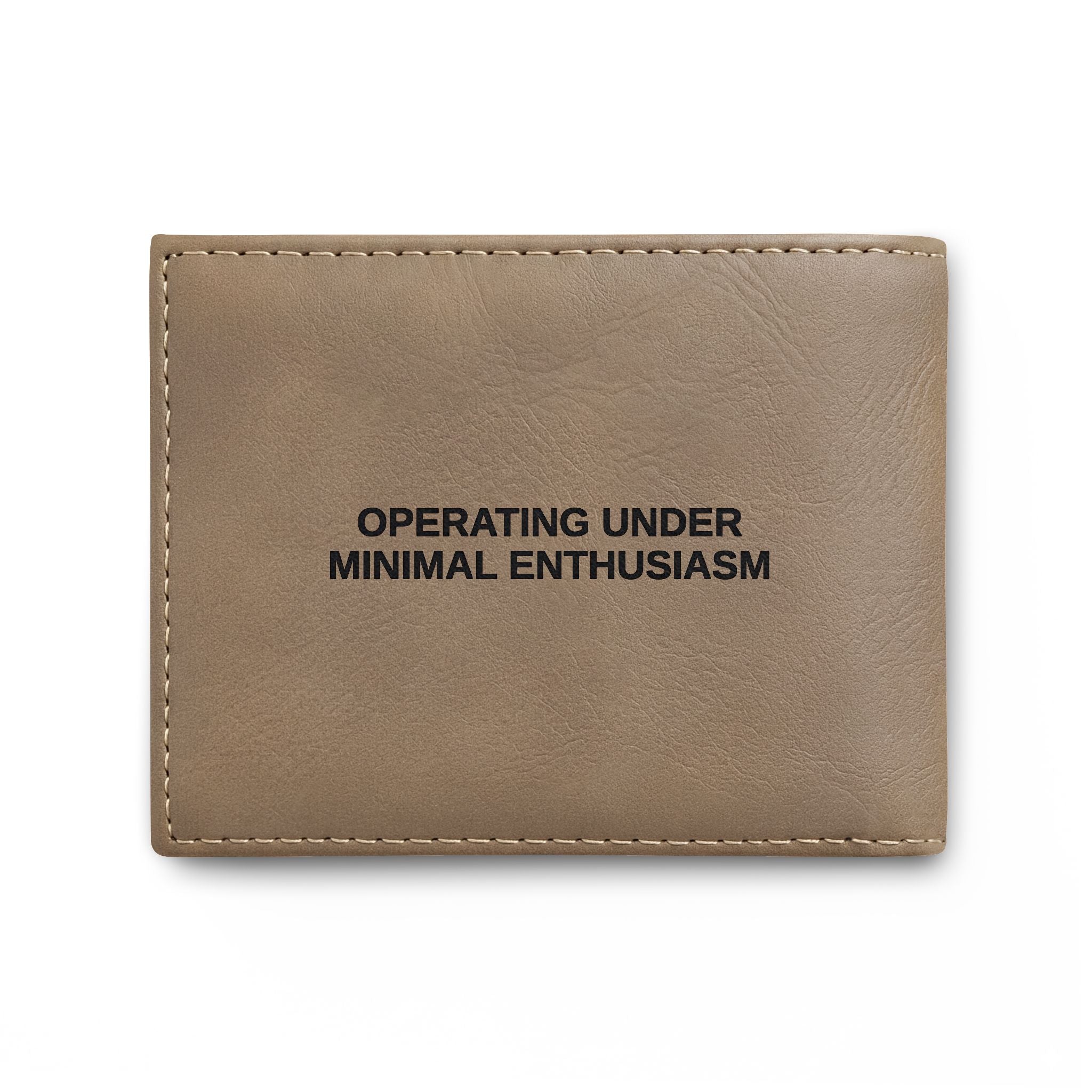 Department of Daily Obligations RFID Wallet | Operating Under Minimal Enthusiasm Bifold Wallet