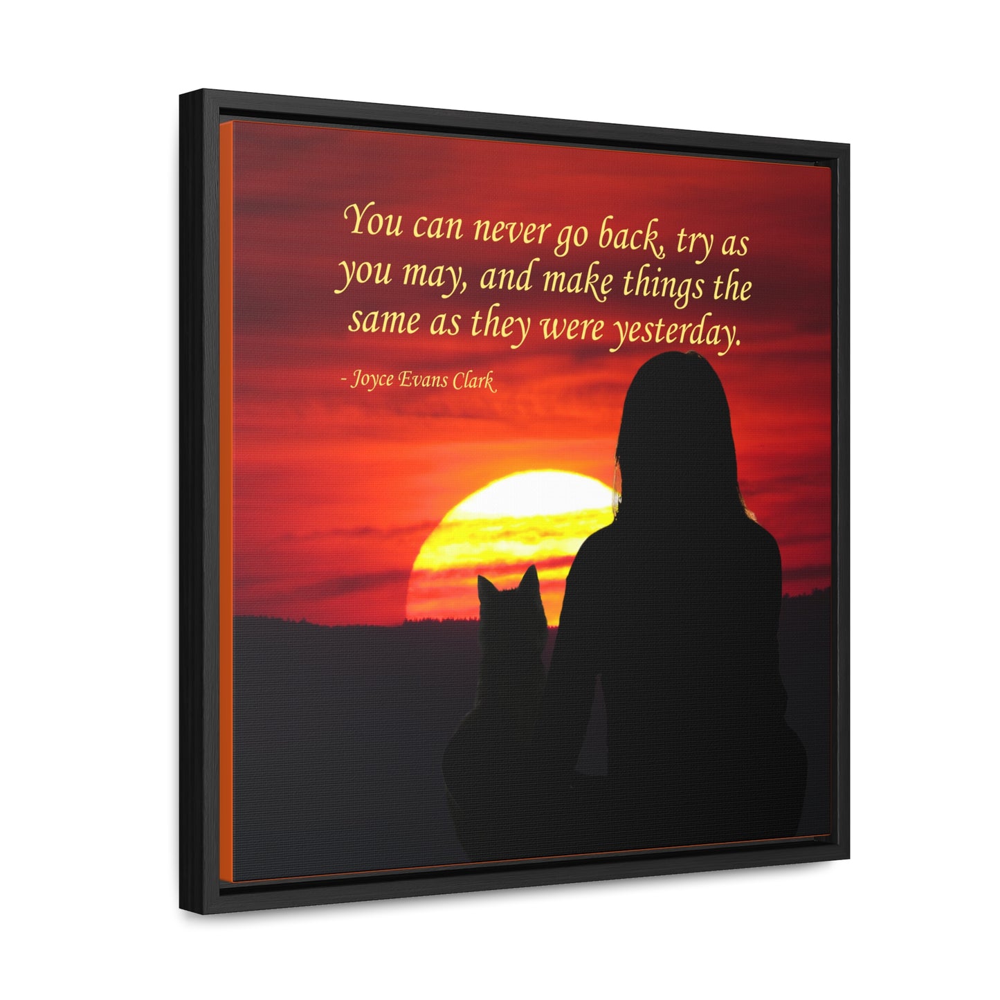 Try As You May Gallery Canvas Wraps, Square Frame