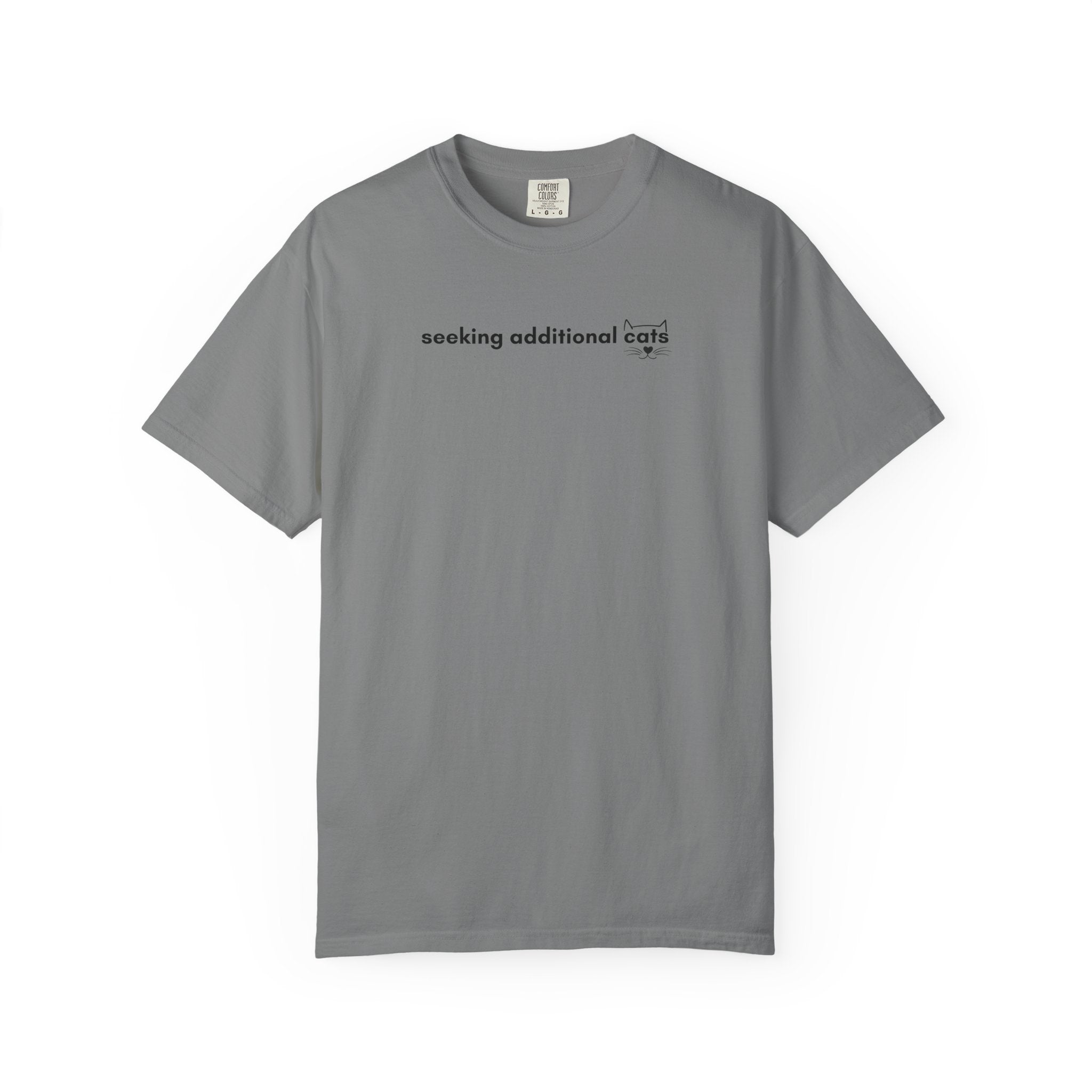 Seeking Additional Cats T-Shirt | Cat Lover Minimal Tee
