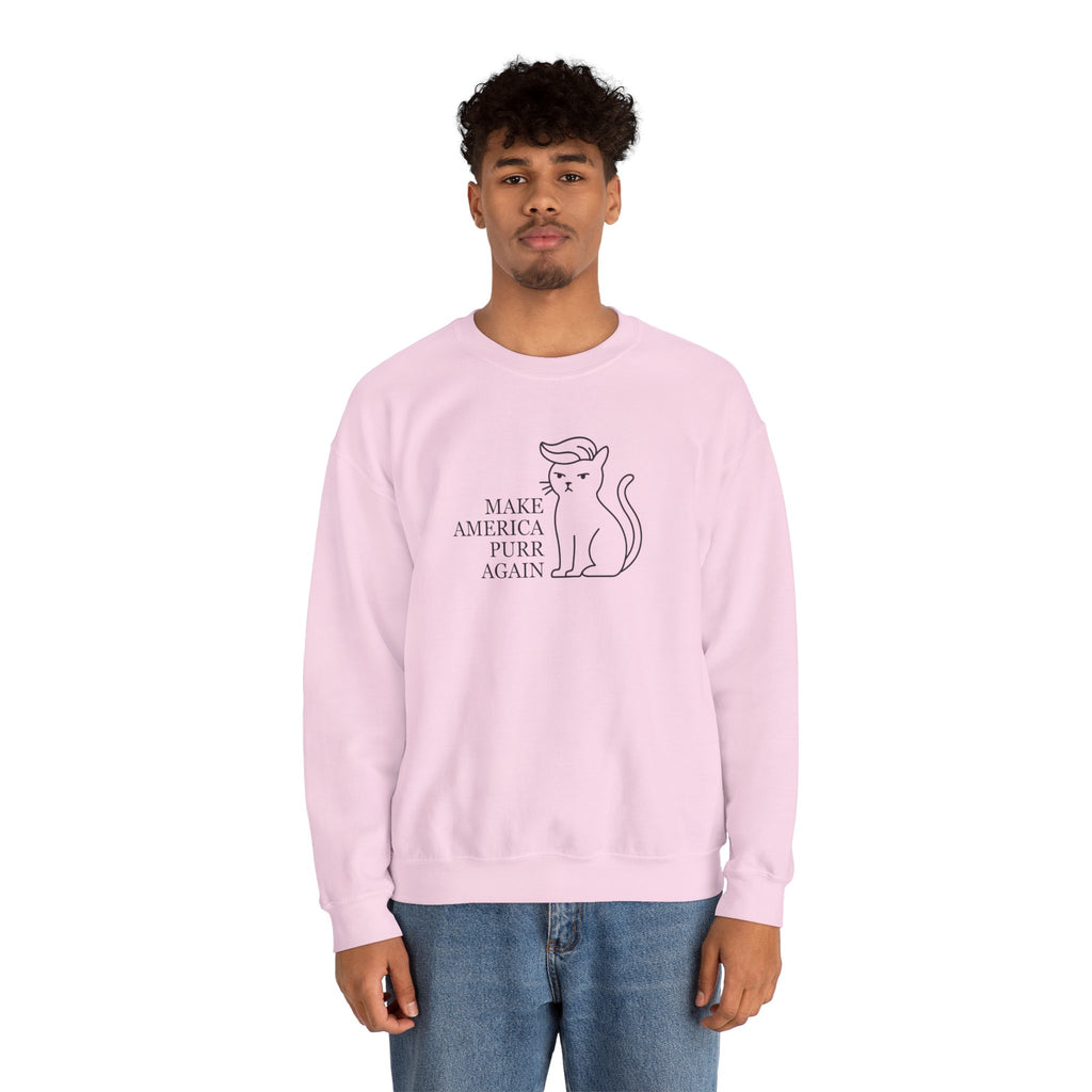 “Make America Purr Again” Parody Cat Sweatshirt